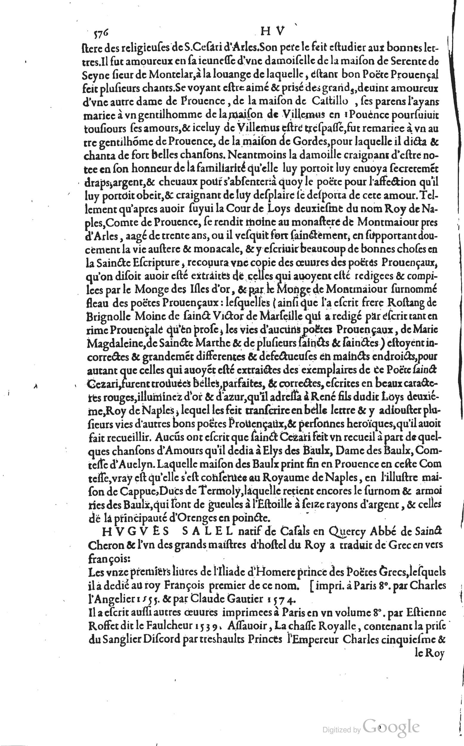 1585 - Barthélemy Honorat - Bibliothèques françaises - BSB Munich