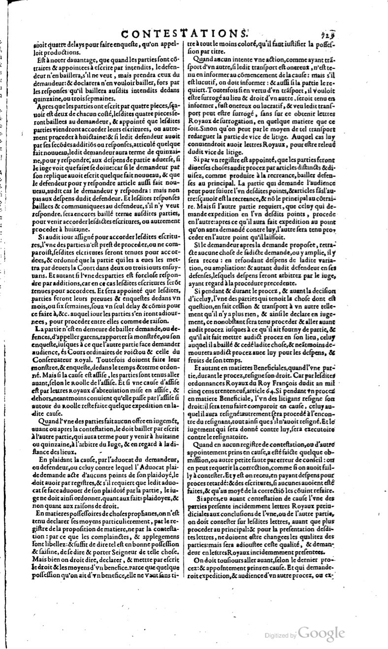 1629 - Veuve Nicolas Buon - Trésor du droit français (29620 T. 1) - BM Lyon