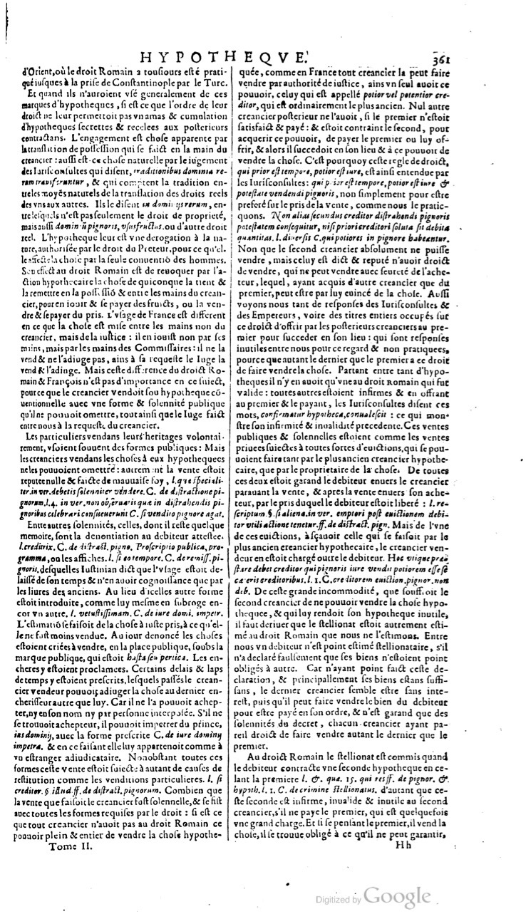 1629 - Veuve Nicolas Buon - Trésor du droit français (21754 T. 2) - BM Lyon