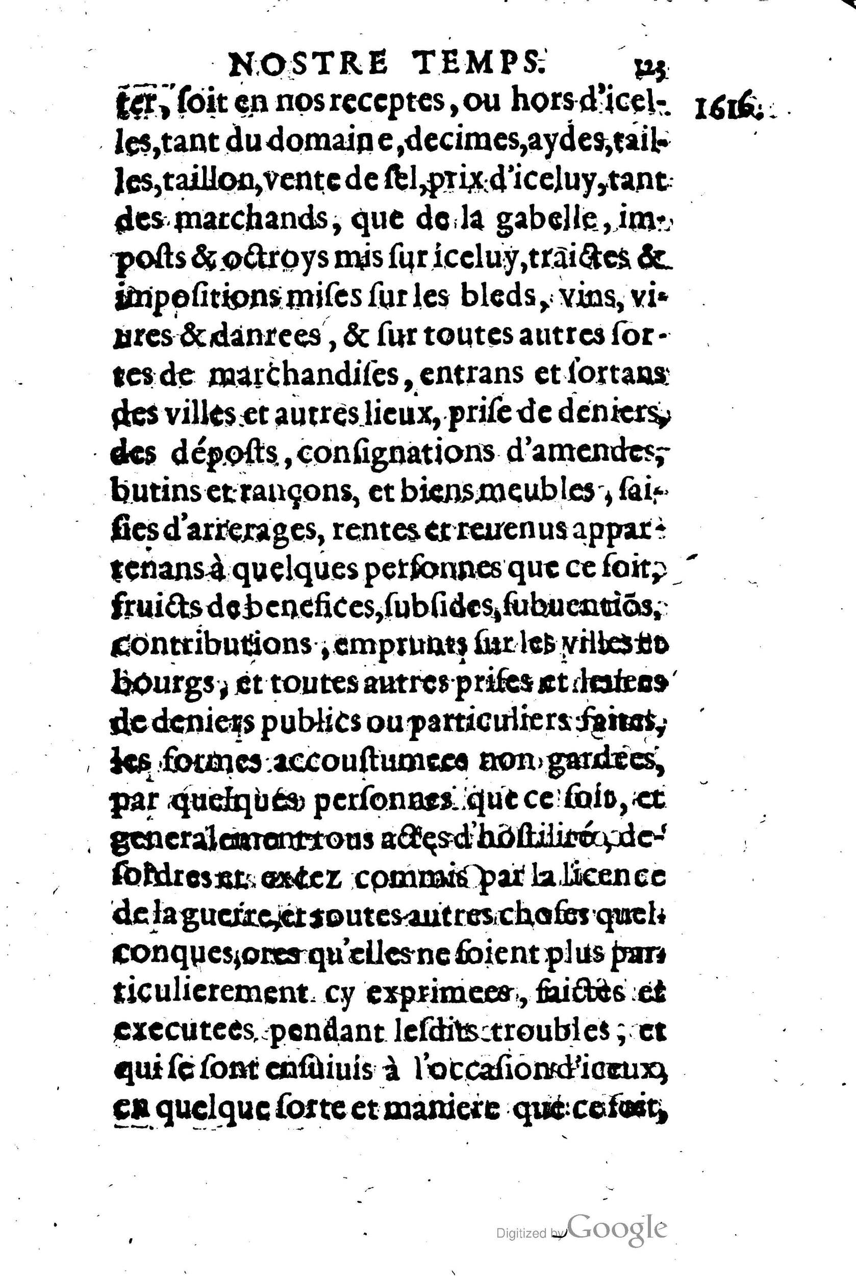 1623 - Joseph Bouillerot - Trésor de l’histoire générale de notre temps - BM Lyon