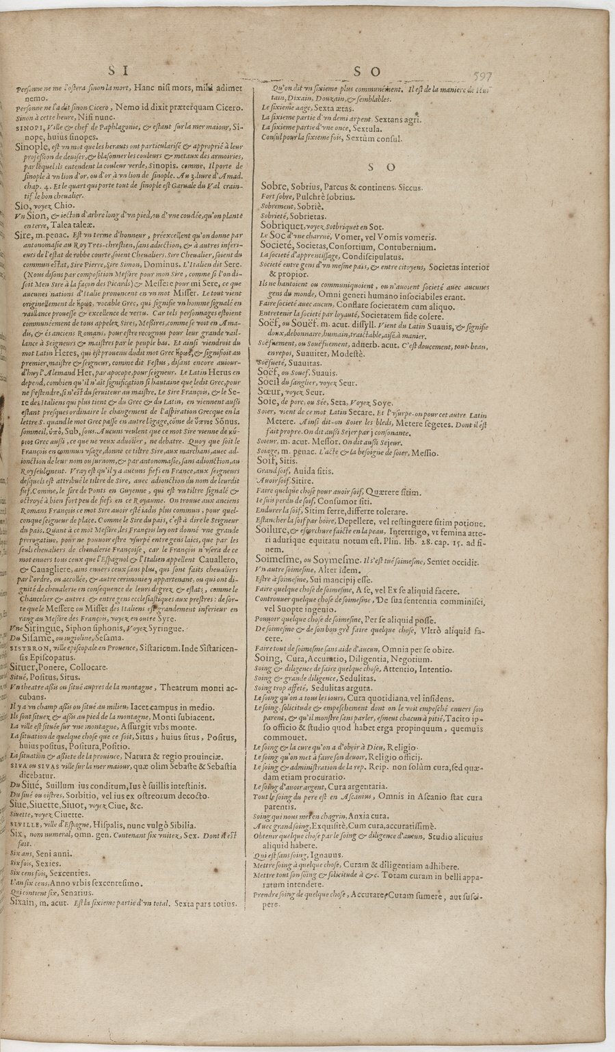1606 - David Douceur - Trésor de la langue française - BnF