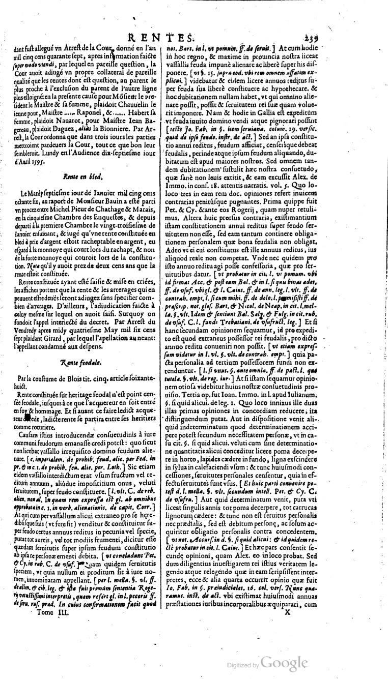 1629 - Veuve Nicolas Buon - Trésor du droit français (21754 T. 3) - BM Lyon