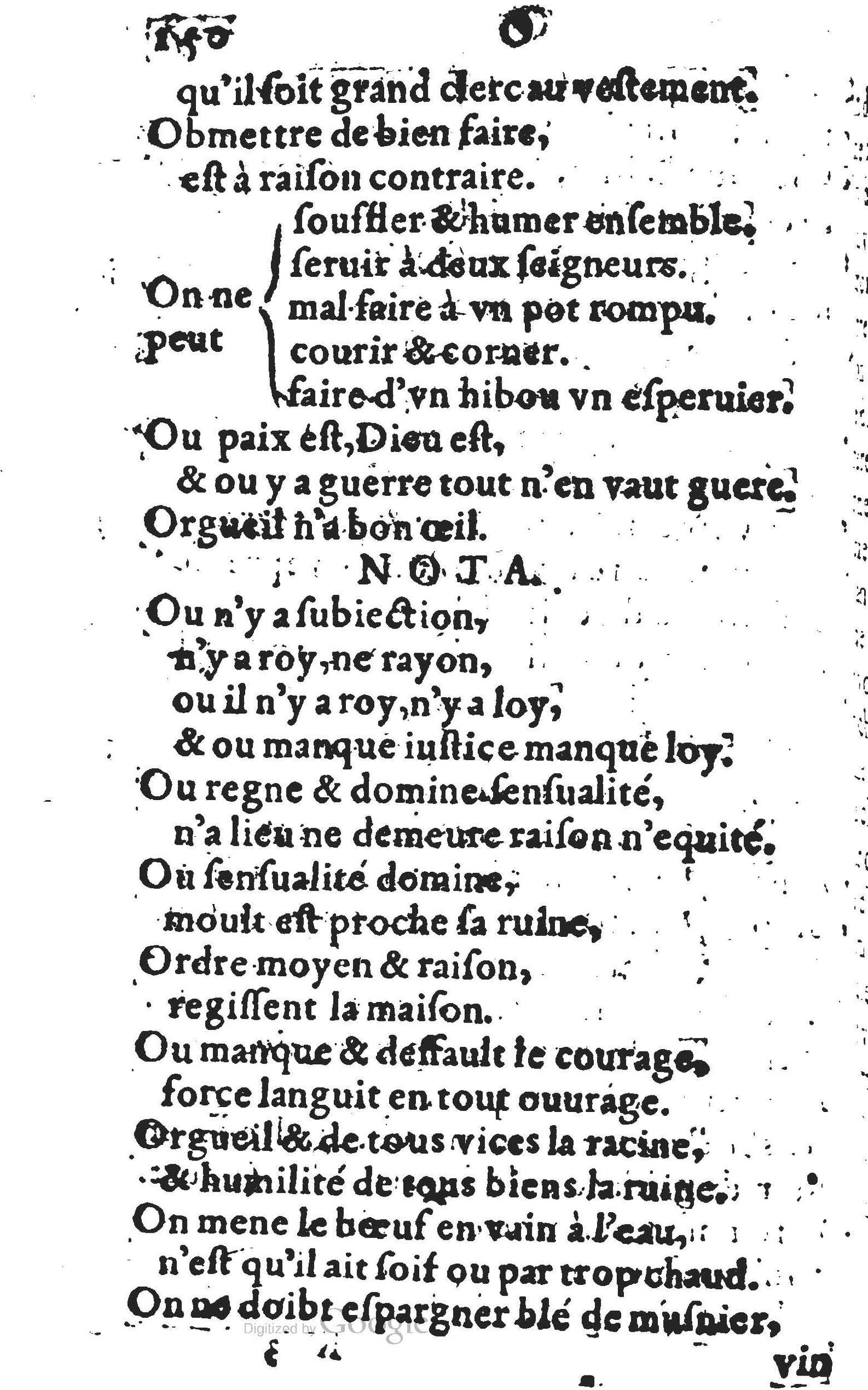 1578 - Nicolas Lescuyer - Trésor des sentences dorées - UGent