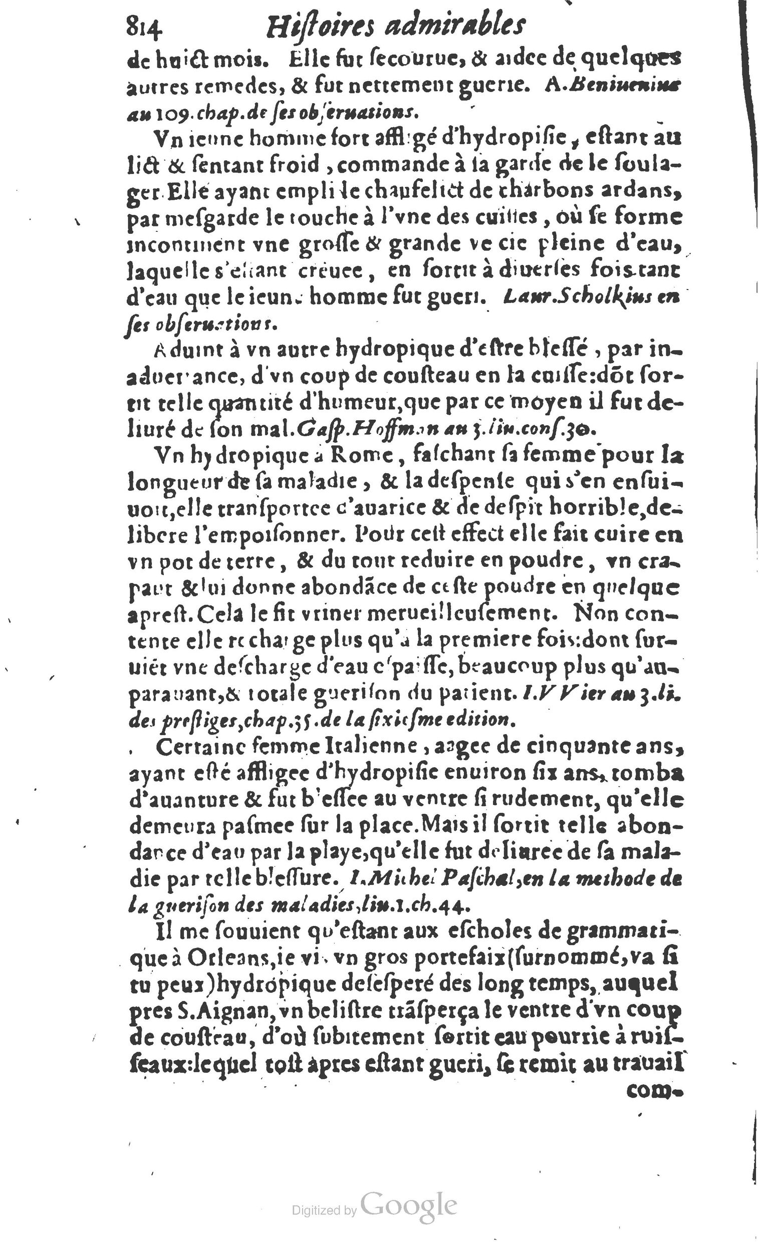 1610 - Paul Marceau - Trésor d’histoires admirables et mémorables - Princeton