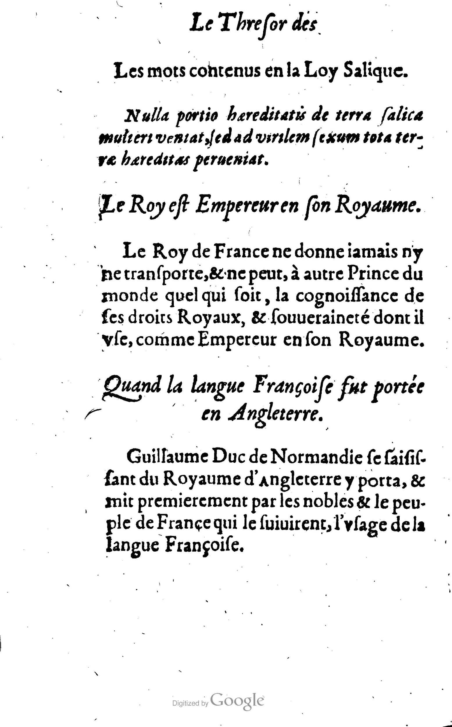 1638 - Jean Corrozet - Trésor des histoires de France - BM Lyon