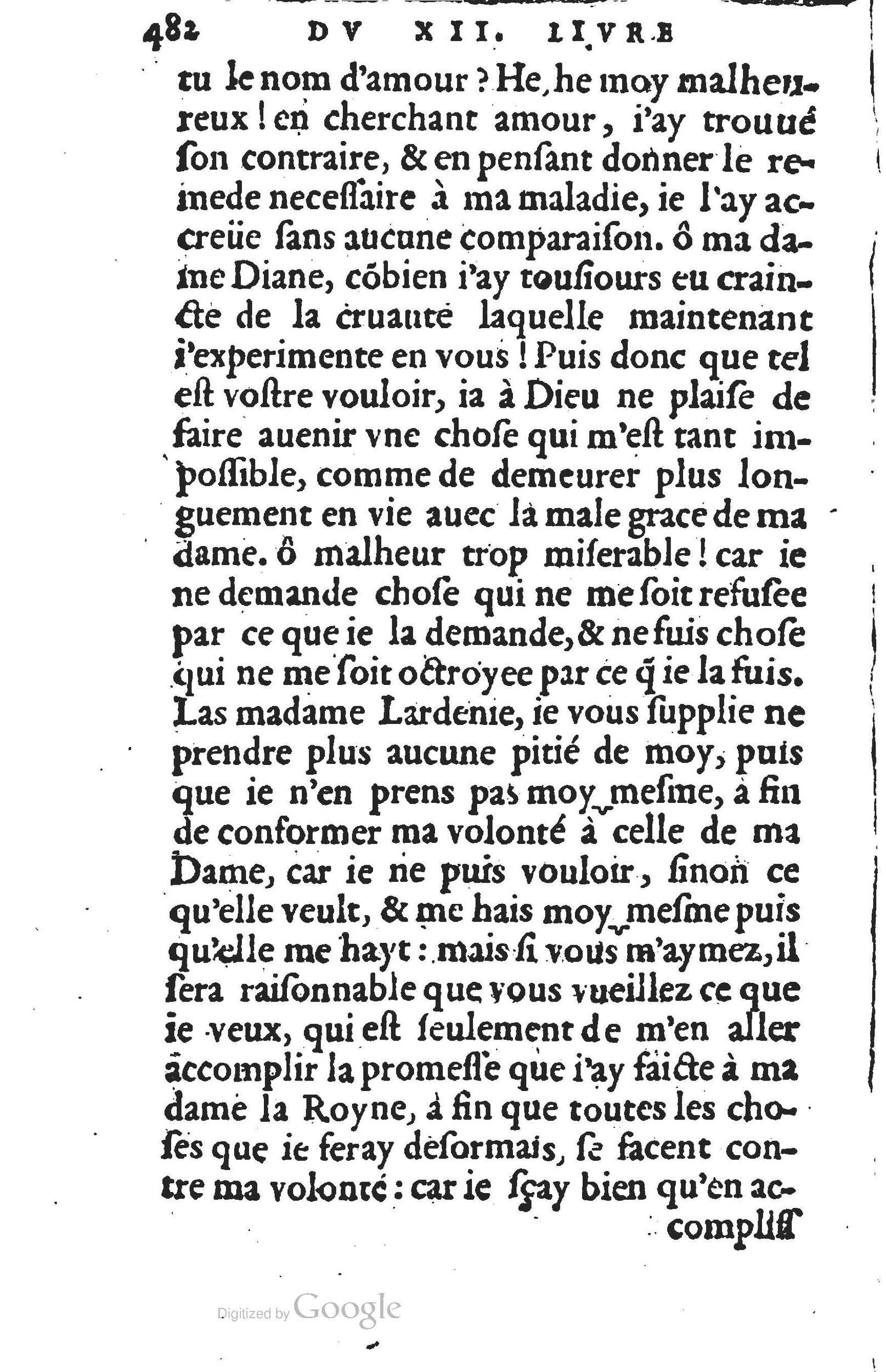 1560 - Jean d’Ogerolles et Gabriel Cotier Lyon - Trésor des Amadis - BSB Munich