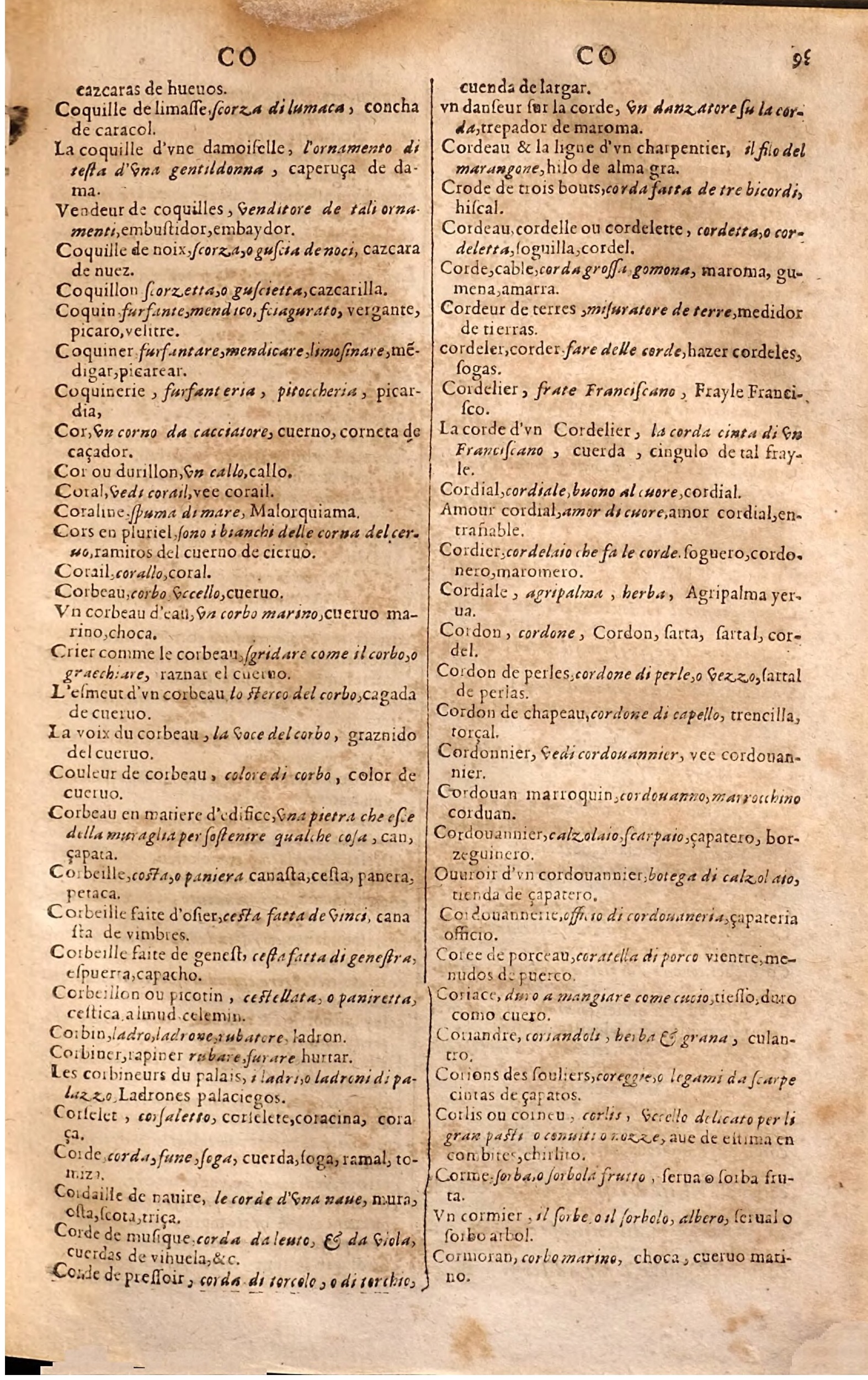 1627 - Jacques Crespin - Trésor des trois langues (Seconde partie) - Regensburg