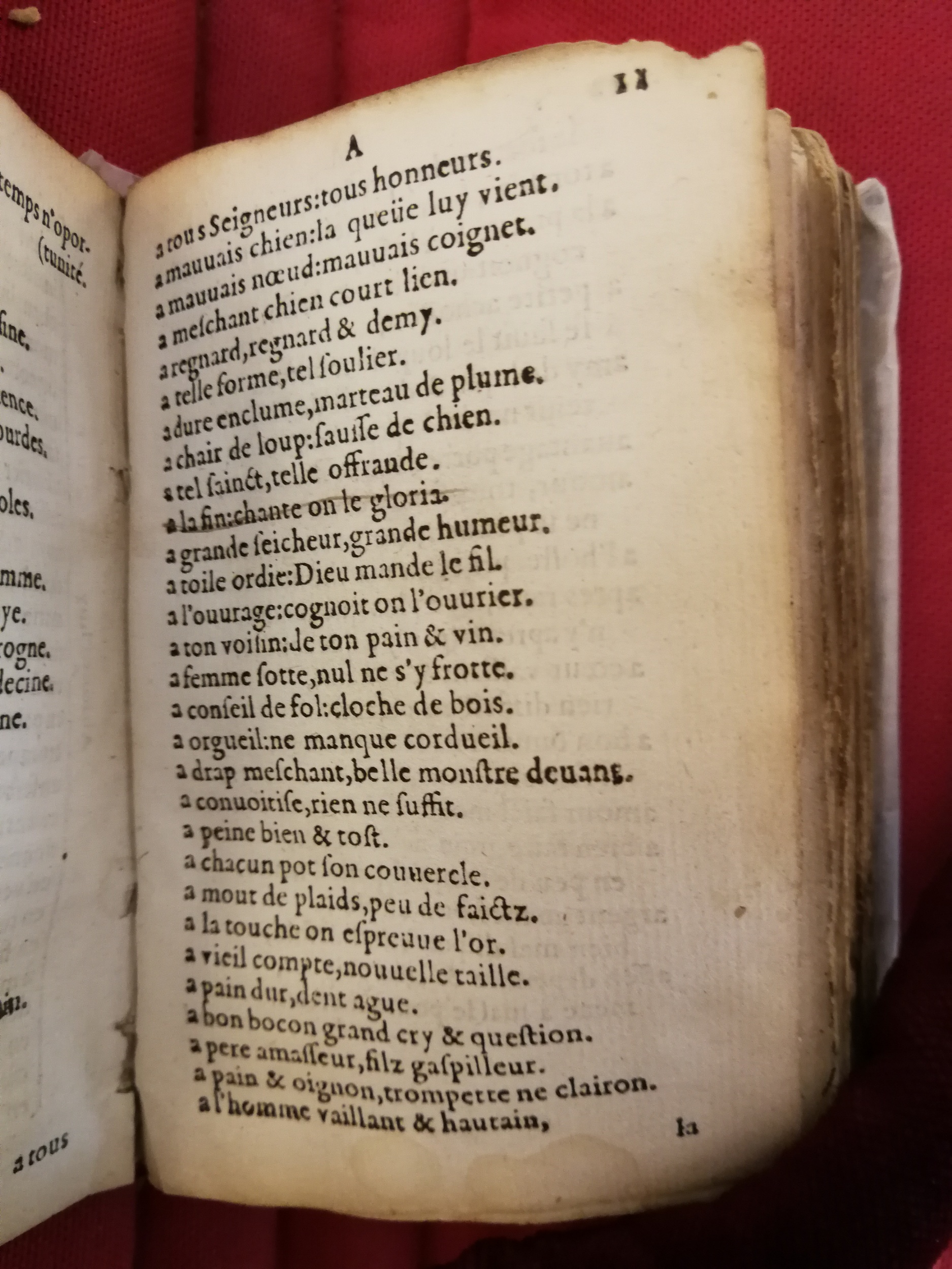 1577 - Jean d’Ogerolles - Trésor de sentences dorées - Bibliothèque Sainte-Geneviève