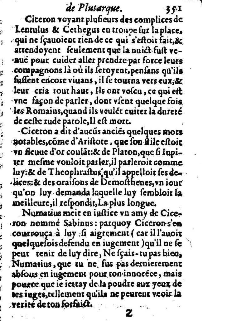 1611 - Pierre Rigaud - Trésor des vies de Plutarque - BM Lyon