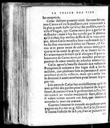 1574 - Benoît Rigaud - Trésor des vies de Plutarque - Avignon