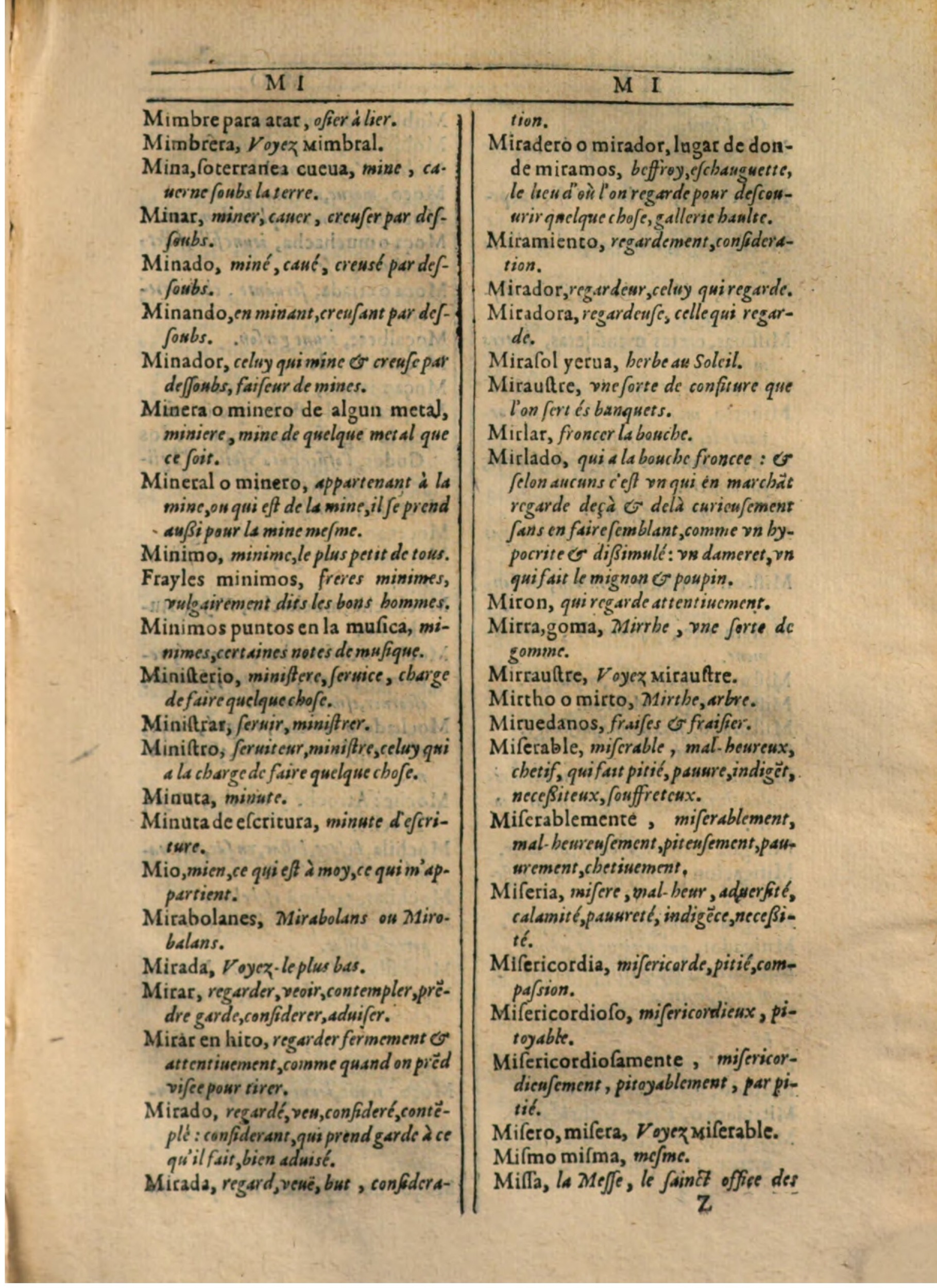 1607 - Marc Orry - Trésor des deux langues espagnole et française (Première partie) - BSB Munich 1607 - Marc Orry - Trésor des deux langues espagnole et française (Première partie) - BSB Munich