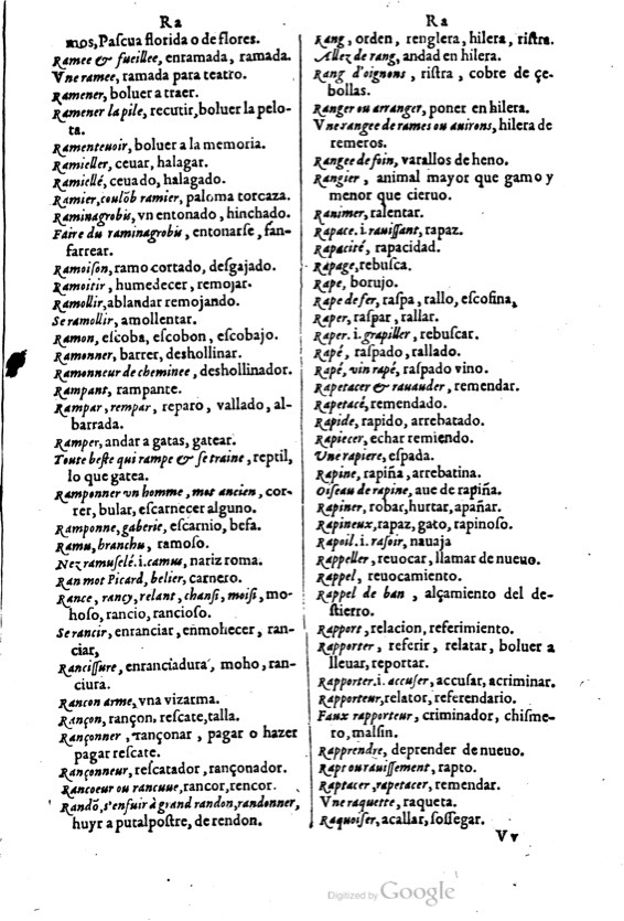 1621 - Adrian Tiffaine - Trésor des deux langues espagnole et française - BM Lyon