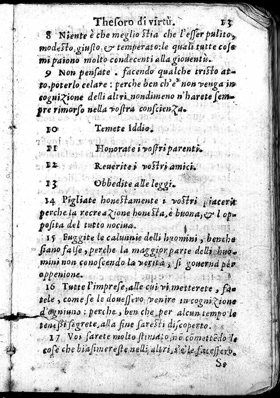1592 - Giorgio Marescotti - Trésor de vertu - Arezzo 1592 - Giorgio Marescotti - Trésor de vertu - Arezzo