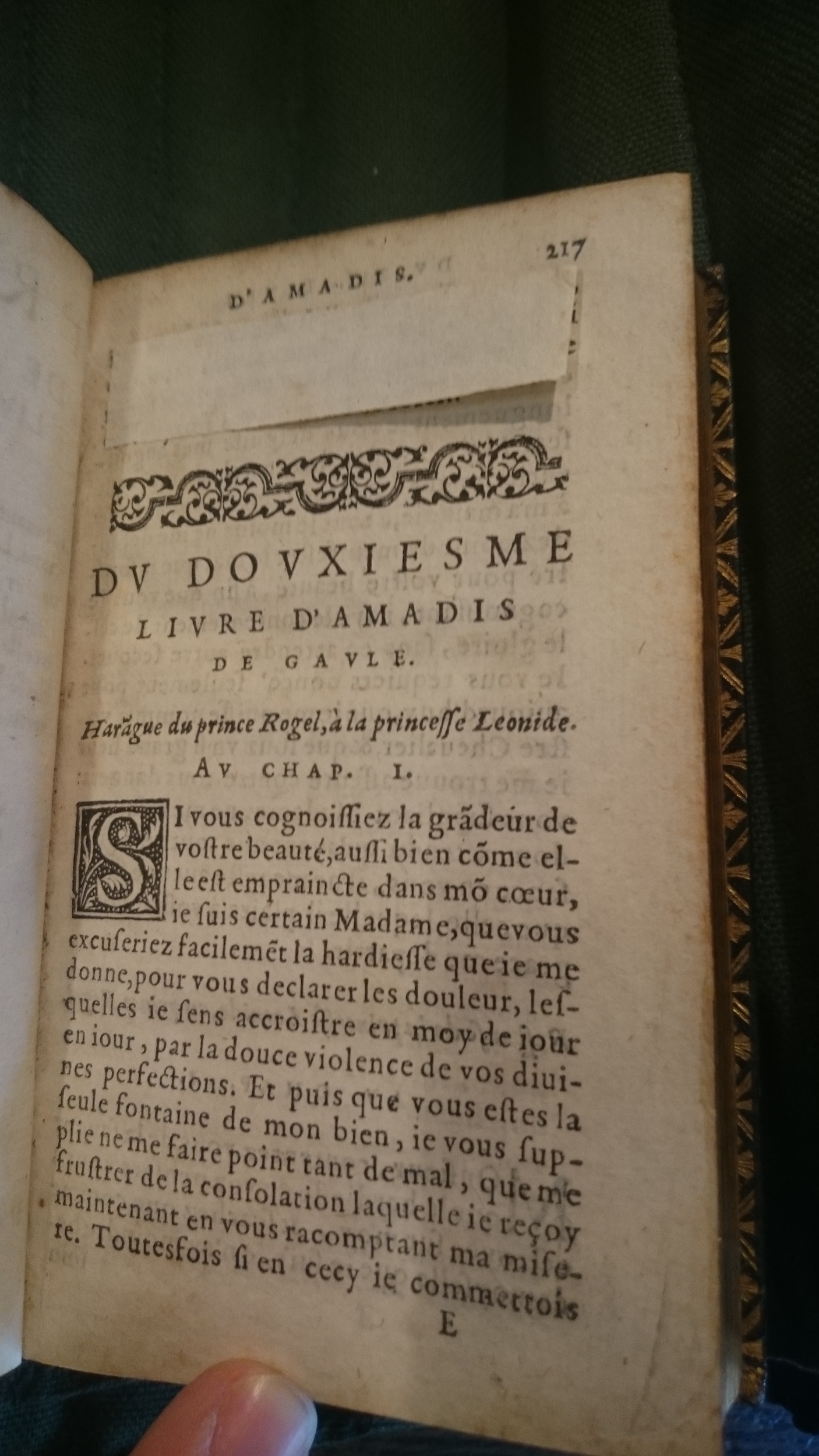 1582 - Jean Huguetan - Trésor des Amadis - BnF Arsenal