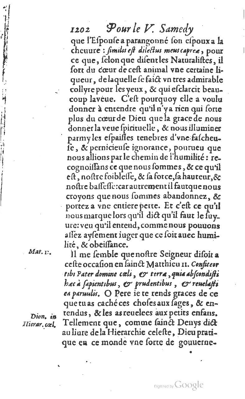 1607 - Nicolas Du Fossé - Trésor quadragésimal - T 01 - BM Lyon