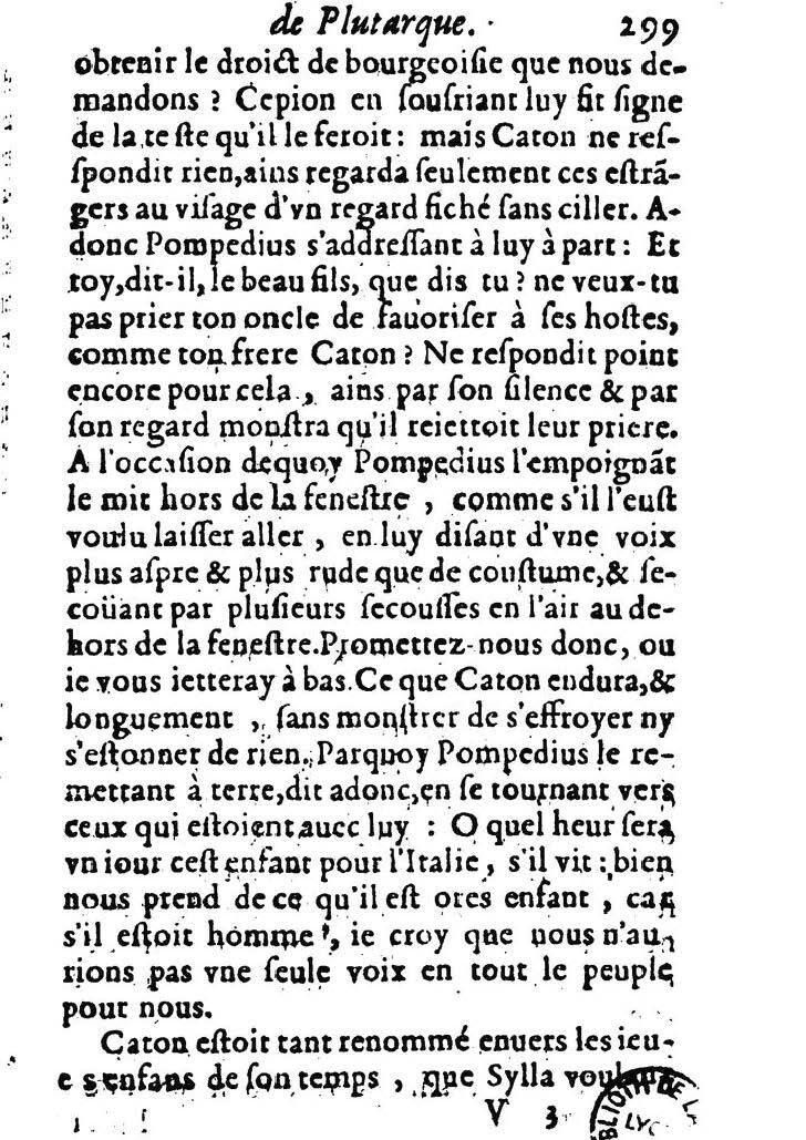 1611 - Pierre Rigaud - Trésor des vies de Plutarque - BM Lyon