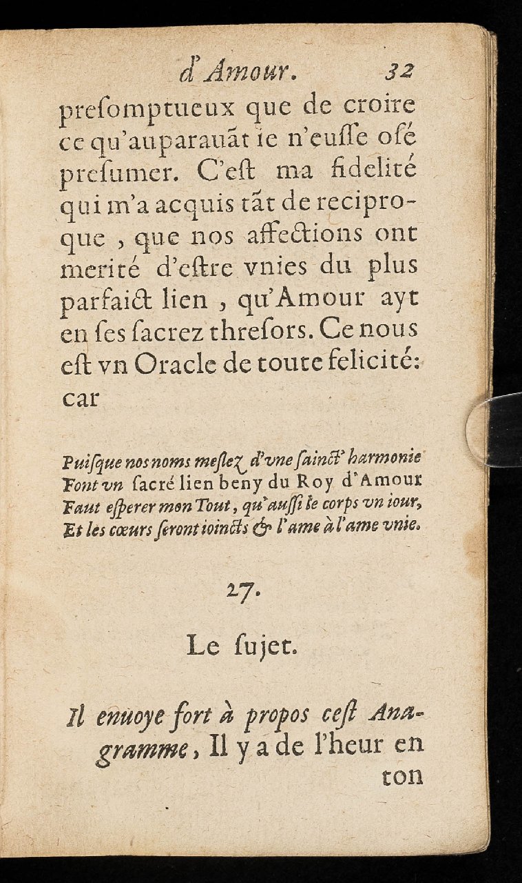 1597 - Thibaud Ancelin - Trésor d’amour - Stuttgart