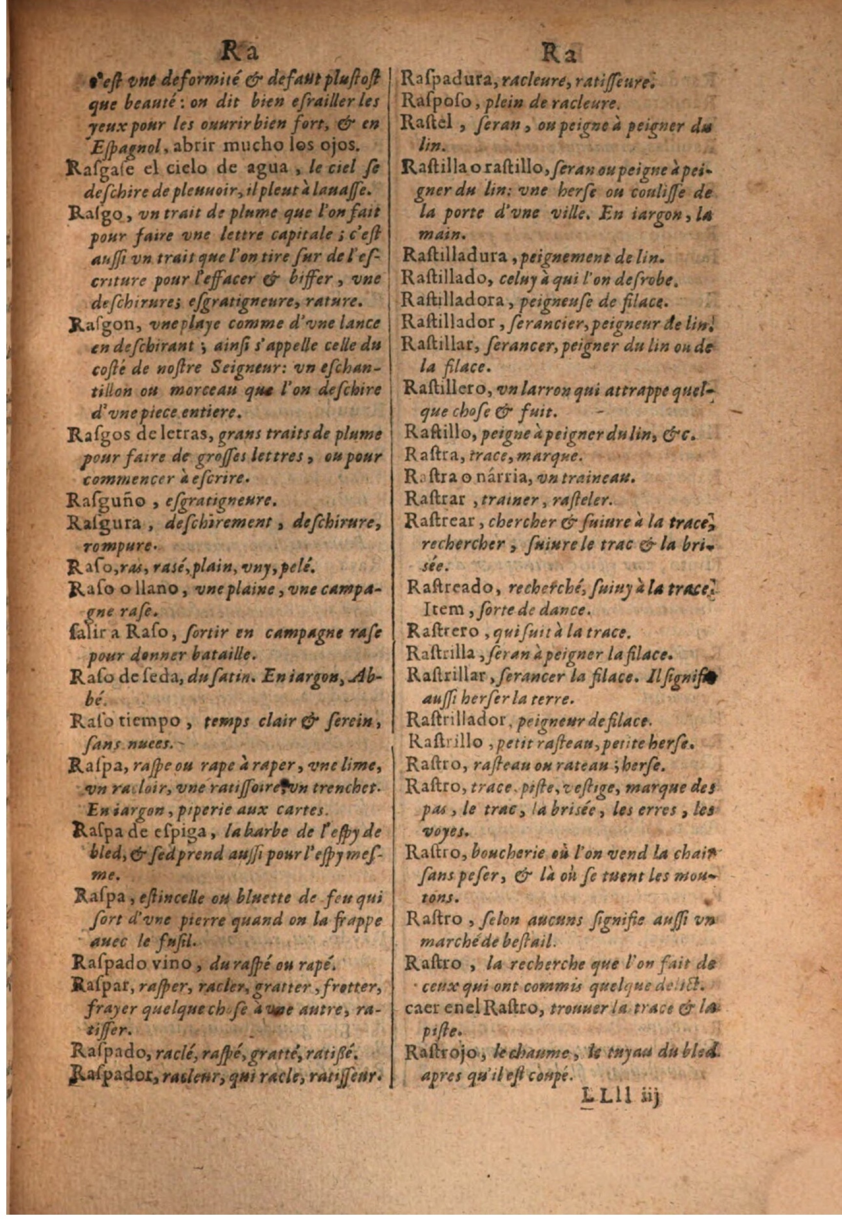 1645 - A. de Sommaville et A. Courbé - Trésor des deux langues espagnole et française - BSB Munich 1645 - A. de Sommaville et A. Courbé - Trésor des deux langues espagnole et française - BSB Munich