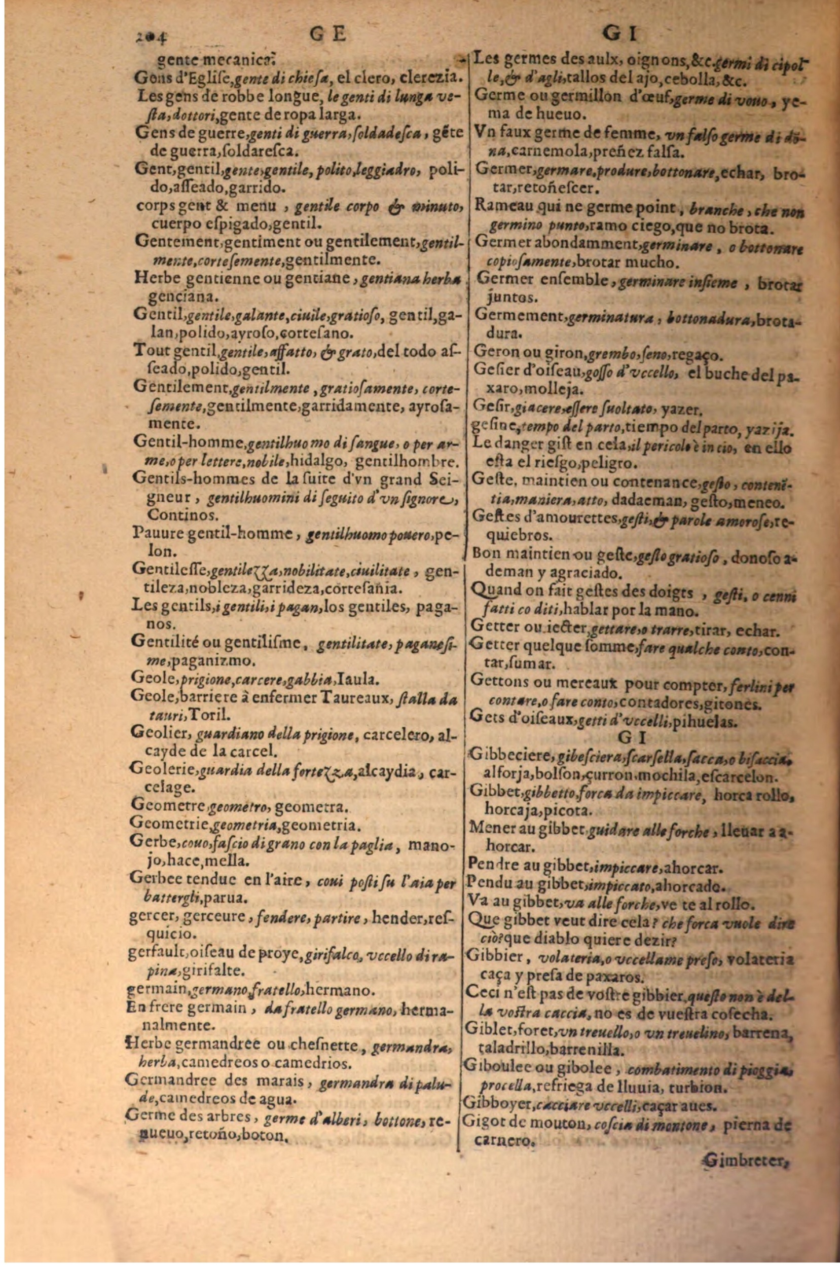 1616 - Pierre de la Rovière - Trésor des trois langues (Seconde partie) - BSB Munich
