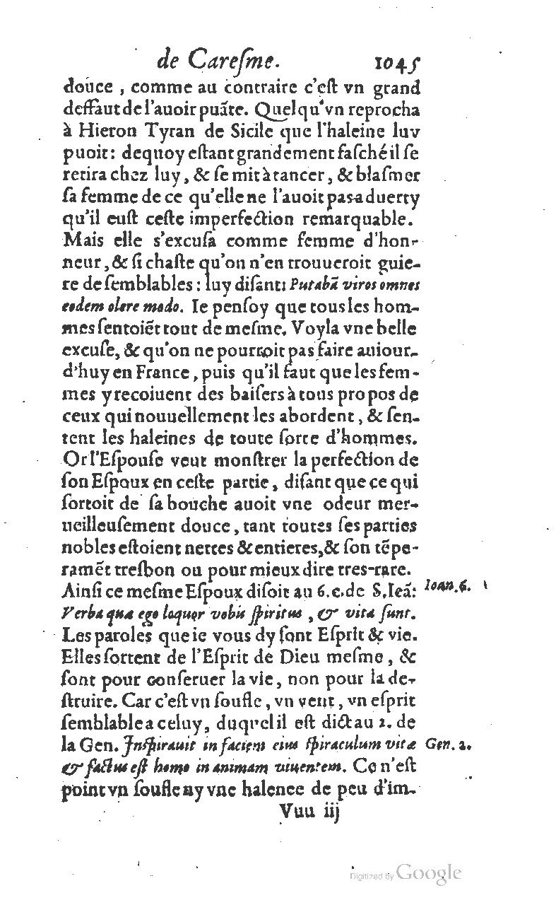 1607 - Nicolas Du Fossé - Trésor quadragésimal - T 01 - BM Lyon