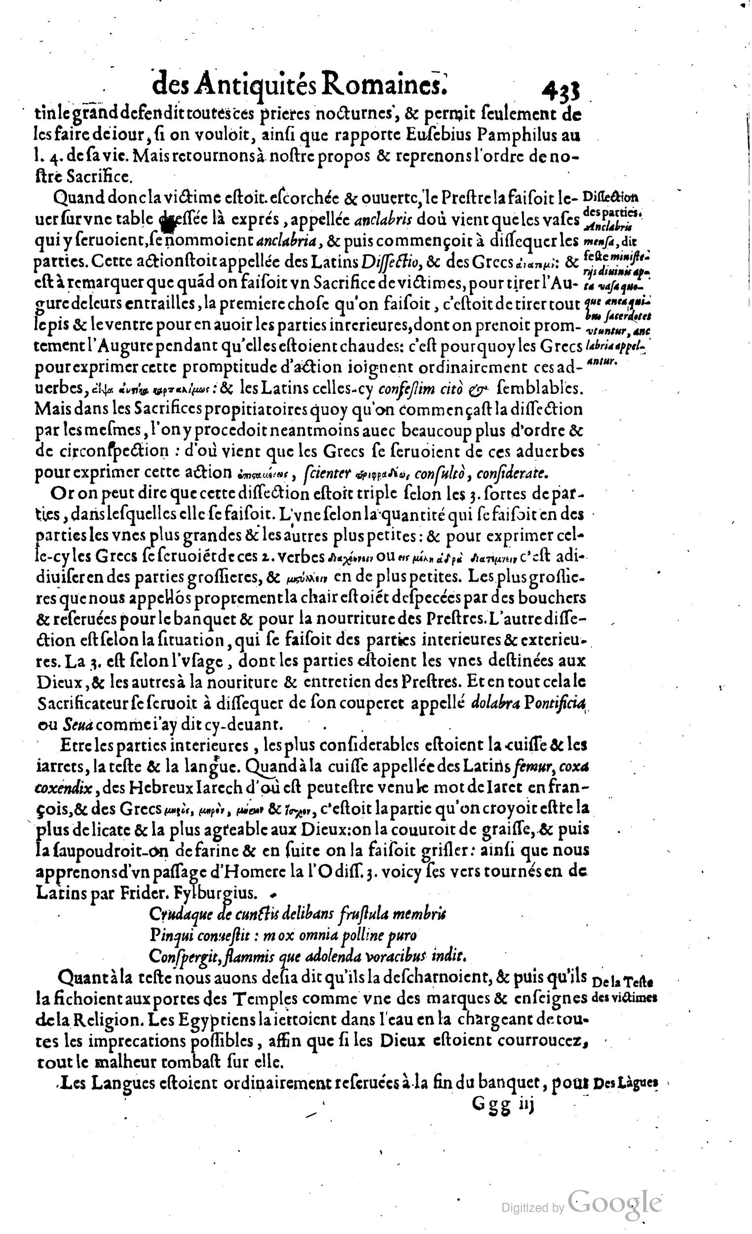 1650 - Denis Thierry - Trésor des antiquités romaines - BM Lyon