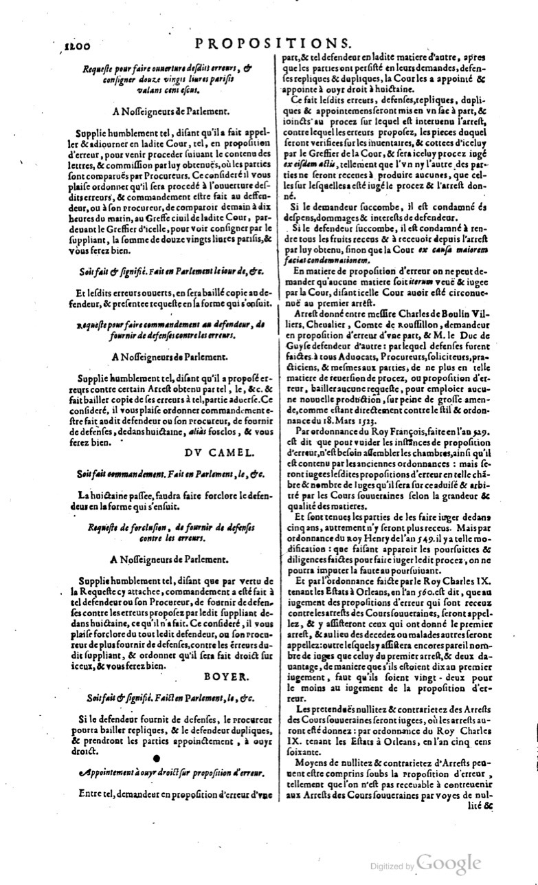 1629 - Veuve Nicolas Buon - Trésor du droit français (21754 T. 2) - BM Lyon