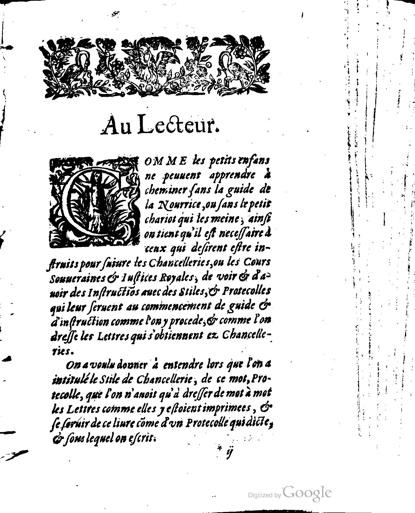1614 - Jean Richer - Trésor du nouveau style et protocole de la chancellerie de France - BSB Munich