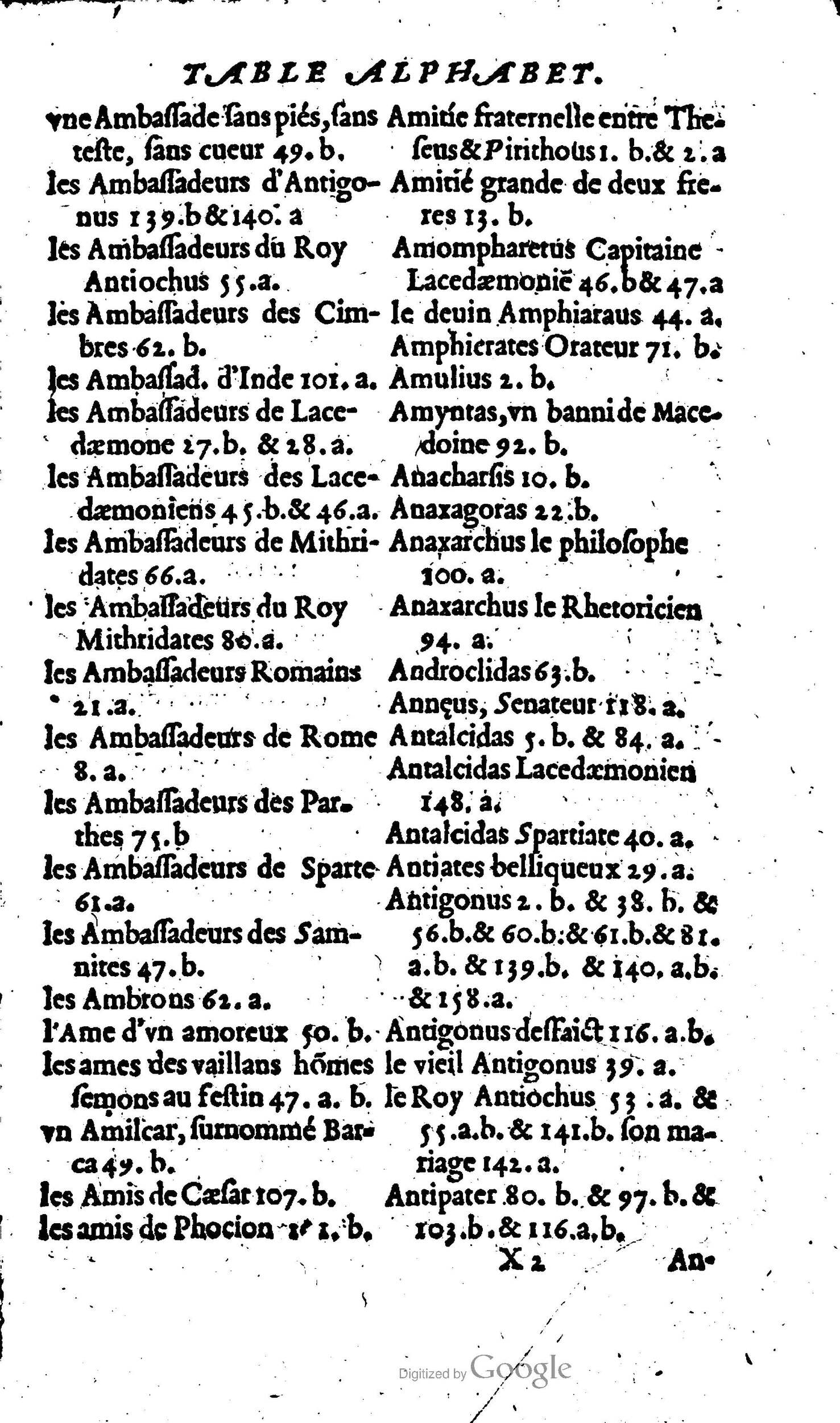 1568 - Willem Silvius - Trésor des vies de Plutarque - Anvers Plantin-Moretus