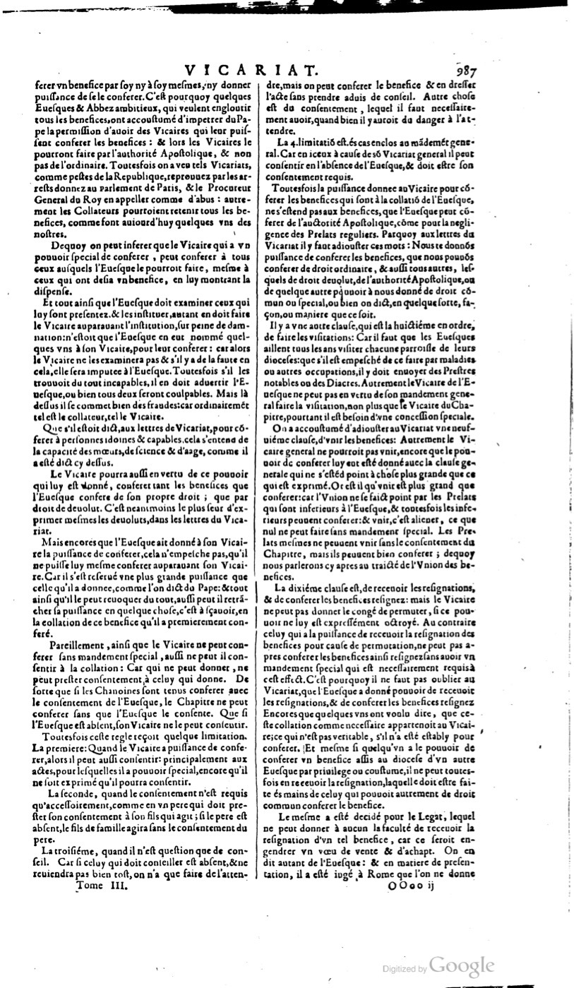 1629 - Veuve Nicolas Buon - Trésor du droit français (21754 T. 3) - BM Lyon
