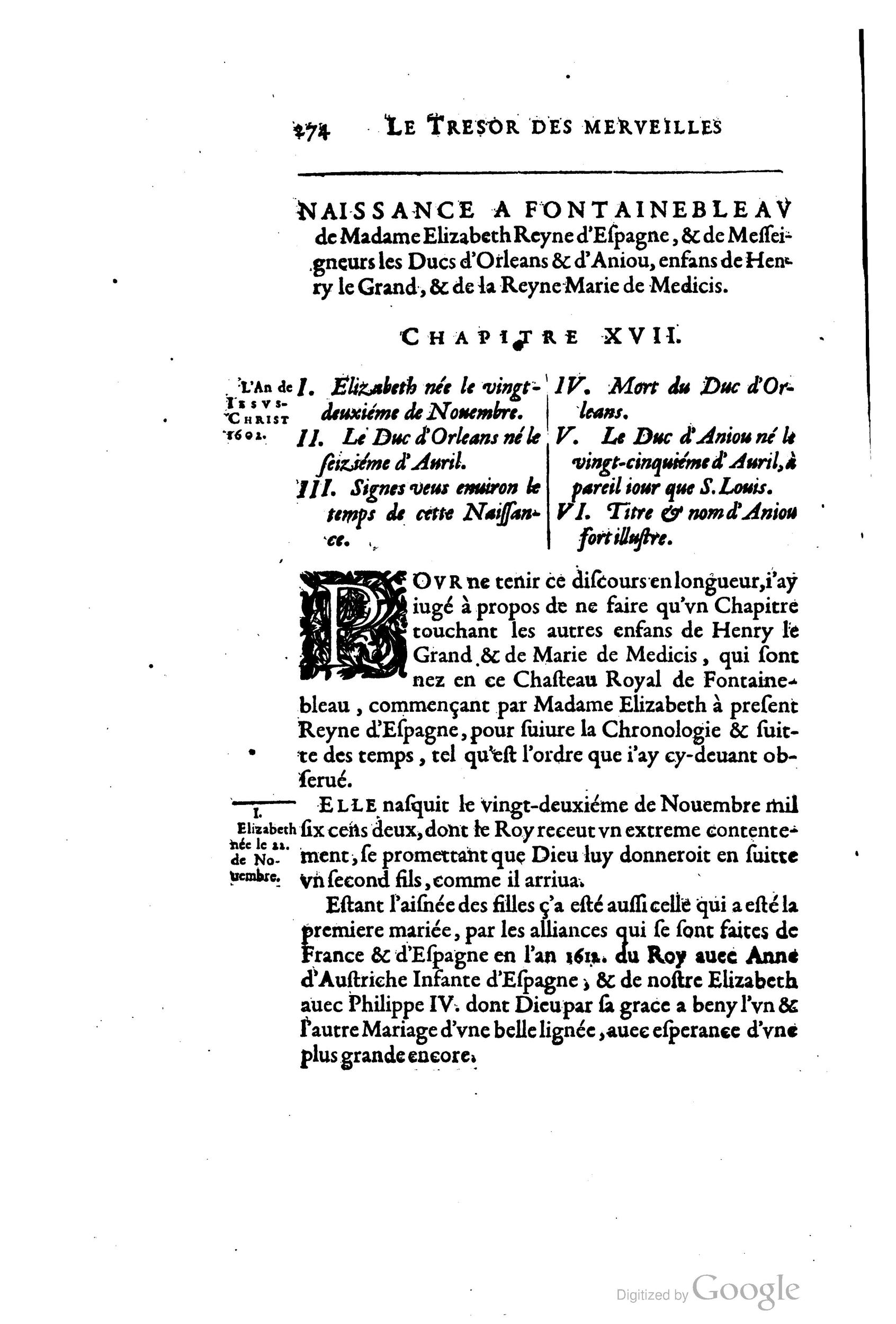 1642 - Sébastien Cramoisy - Trésor des merveilles de la maison royale de Fontainebleau - BM Lyon