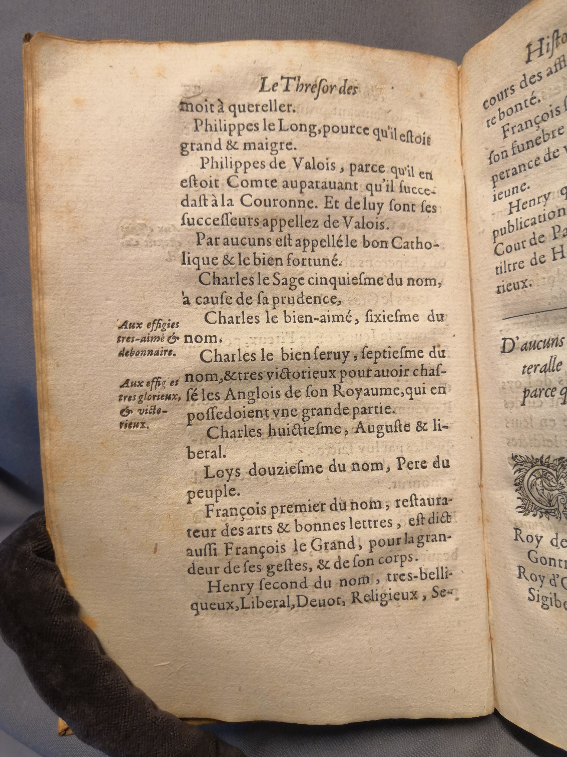 1614 - Jean Corrozet - Trésor des histoires de France - Amsterdam