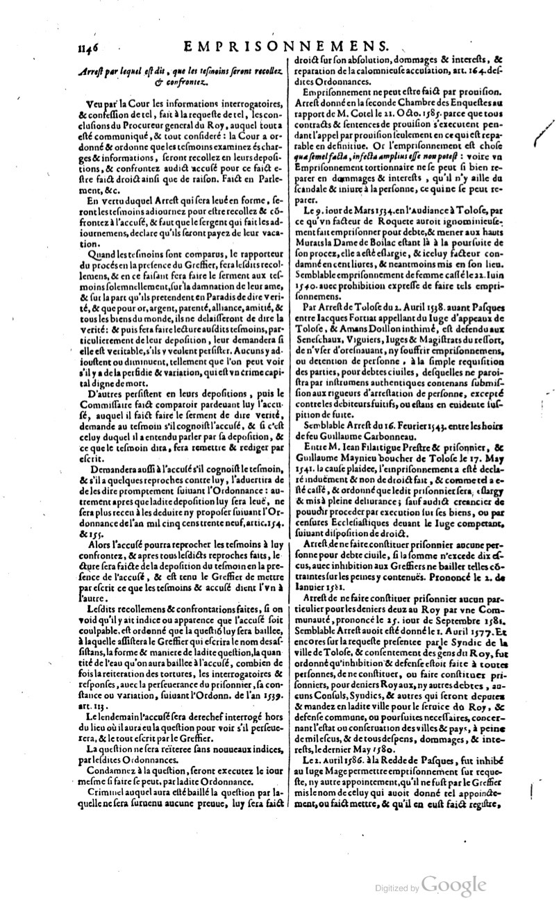 1629 - Veuve Nicolas Buon - Trésor du droit français (21754 T. 1) - BM Lyon