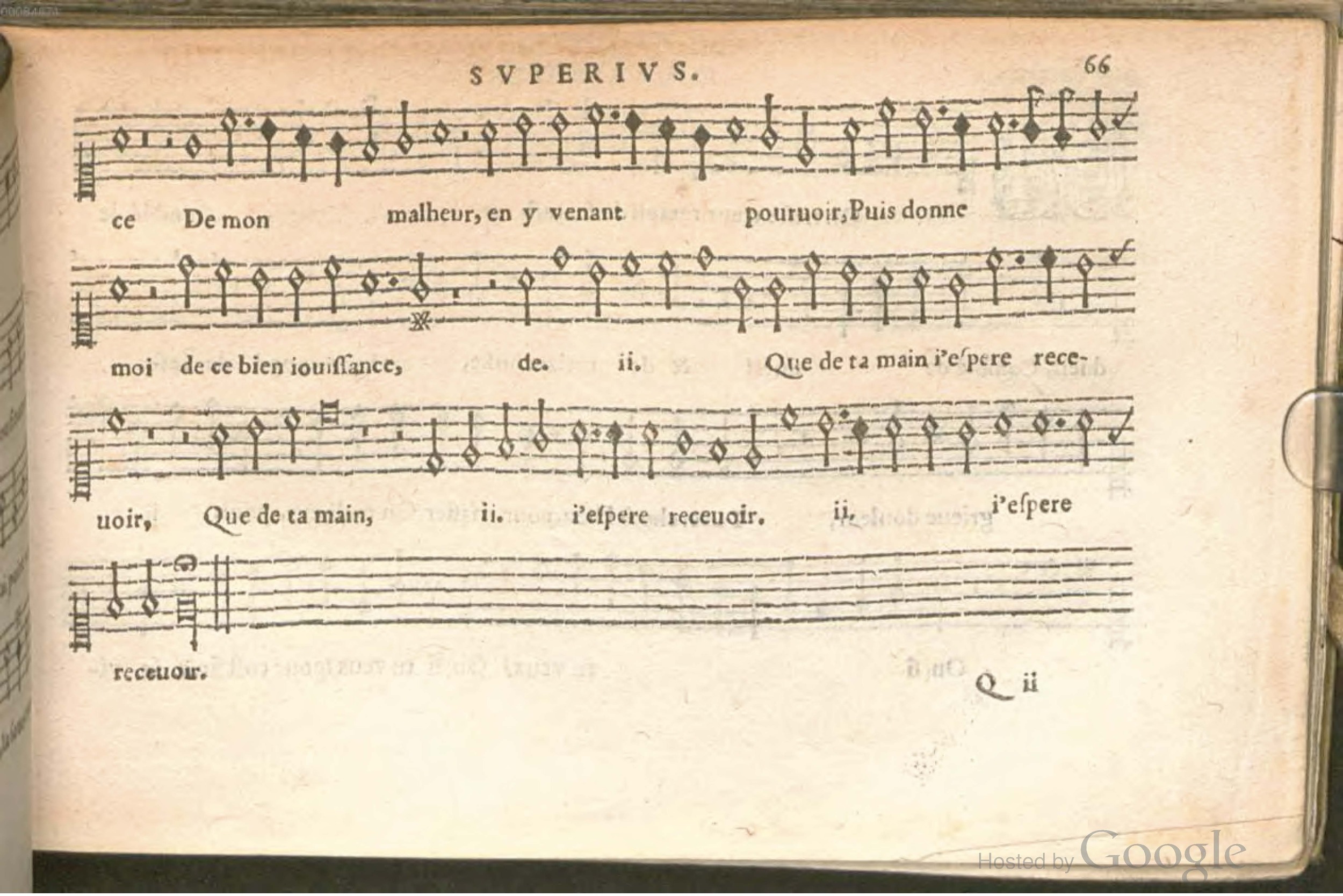 1576 - [Pierre de Saint-André] - Trésor de musique d’Orlande de Lassus Superius - BSB Munich