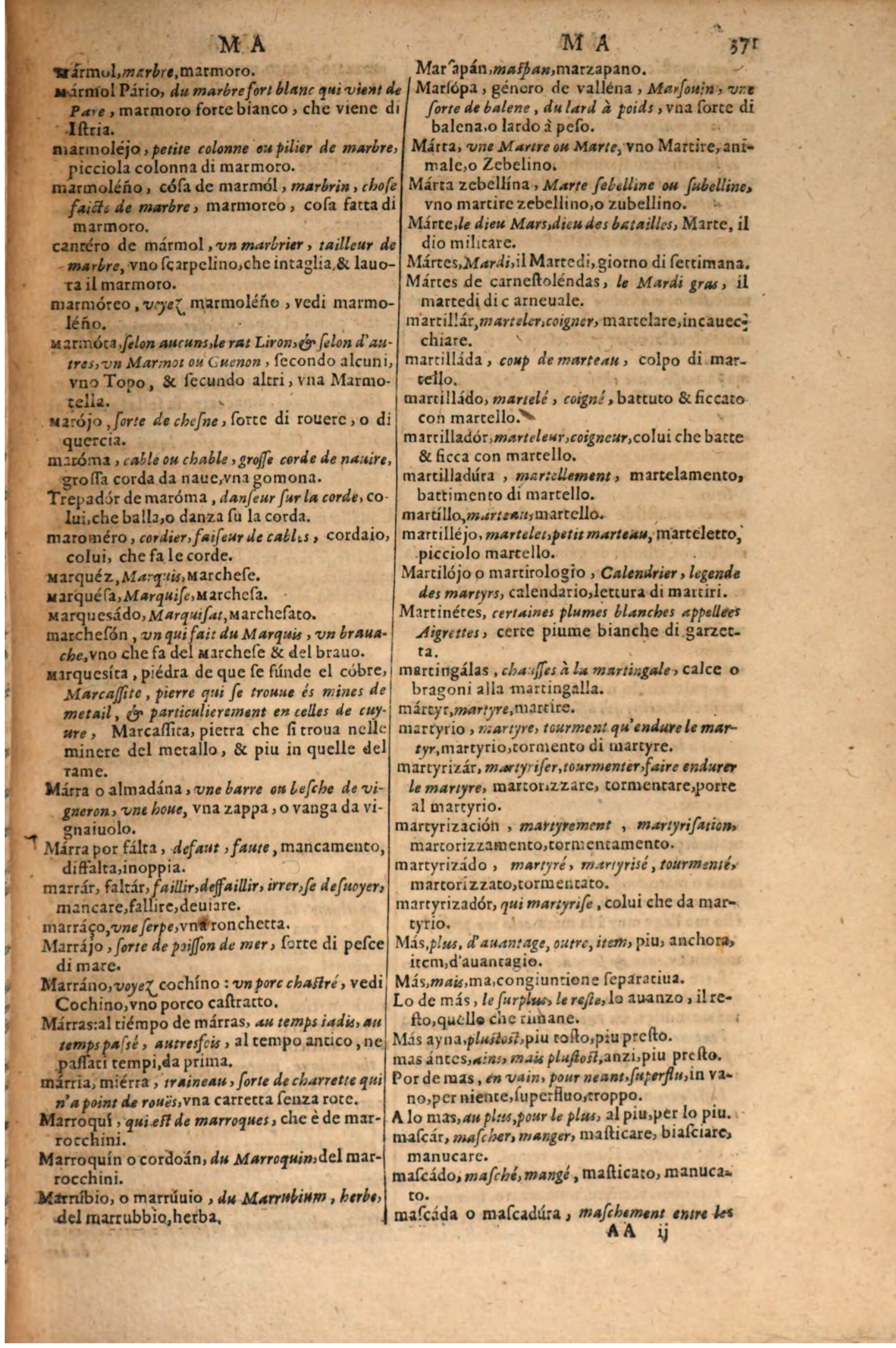 1606 Samuel Crespin Thresor des trois langues, francoise, italiene et espagnolle - BSB-389.jpeg