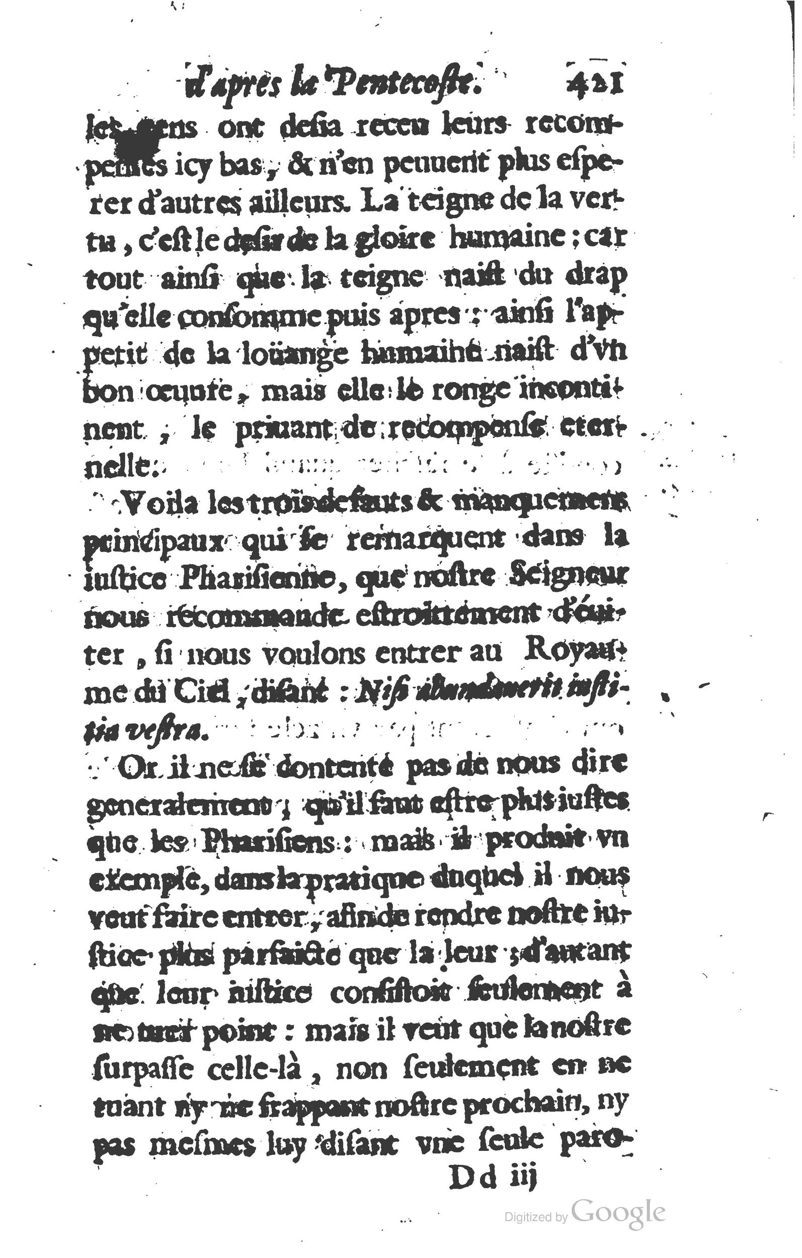1629 - Manassés de Préaulx - Sermons ou Trésors de la piété chrétienne - BM Lyon