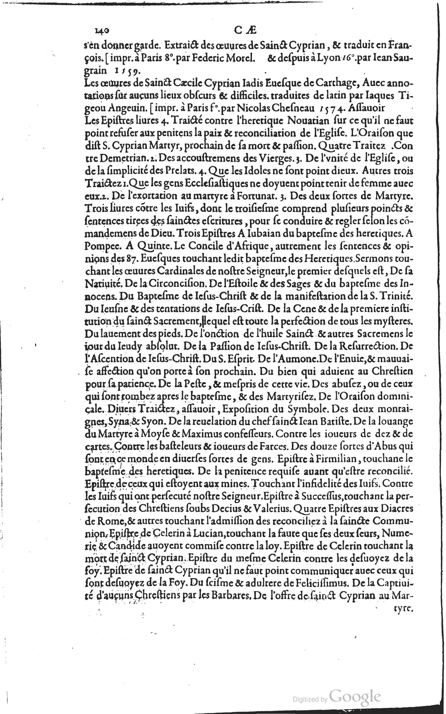 1585 - Barthélemy Honorat - Bibliothèques françaises - BSB Munich