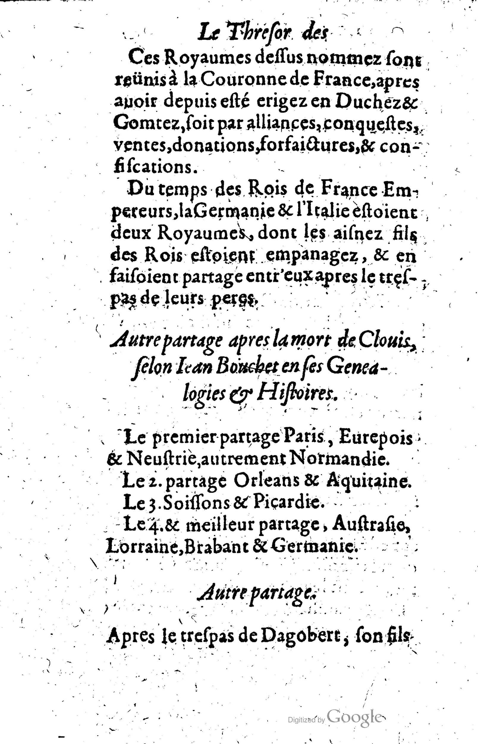 1619 - Jean Corrozet - Trésor des histoires de France - Anvers Musée Plantin-Moretus