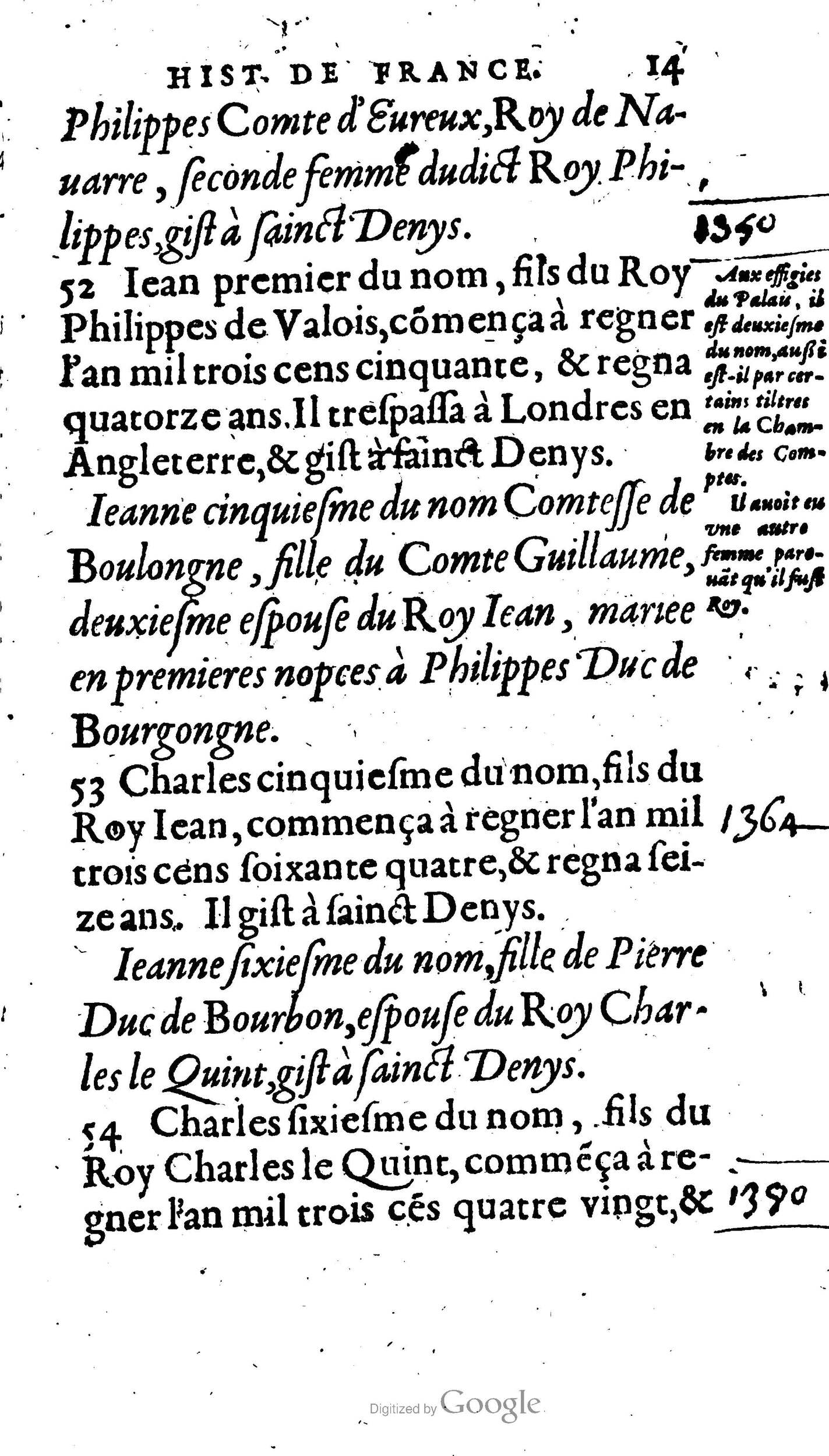 1604 - Galiot Corrozet - Trésor des histoires de France - BNC Florence 1604 - Galiot Corrozet - Trésor des histoires de France - BNC Florence