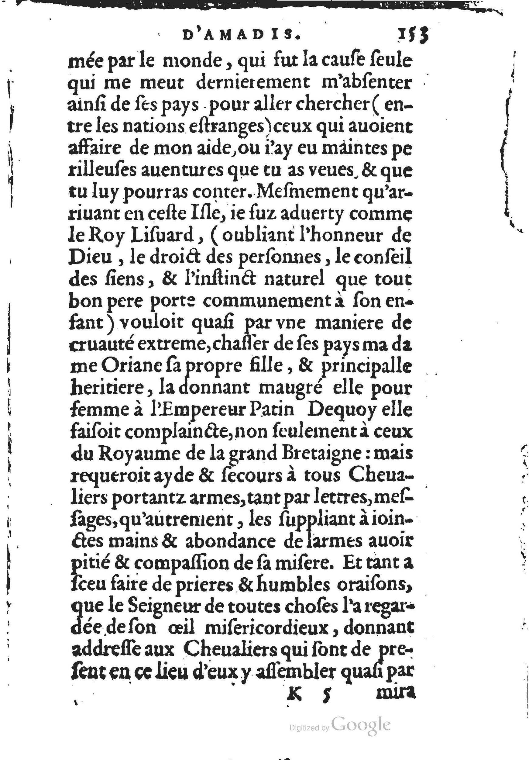 1560 - Jean d’Ogerolles et Gabriel Cotier Lyon - Trésor des Amadis - BSB Munich