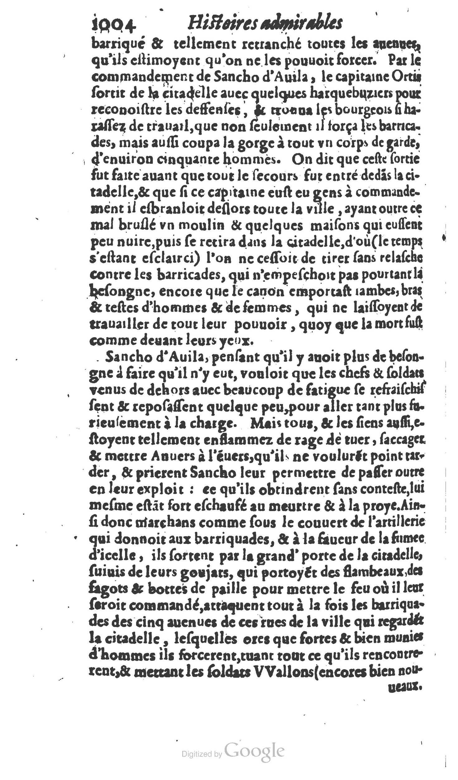 1610 - Paul Marceau - Trésor d’histoires admirables et mémorables - Princeton