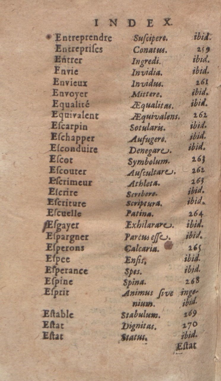 1612 - Dominicus Custos - Trésor des proverbes français - Bibliopol-Olomuc 1612 - Dominicus Custos - Trésor des proverbes français - Bibliopol-Olomuc