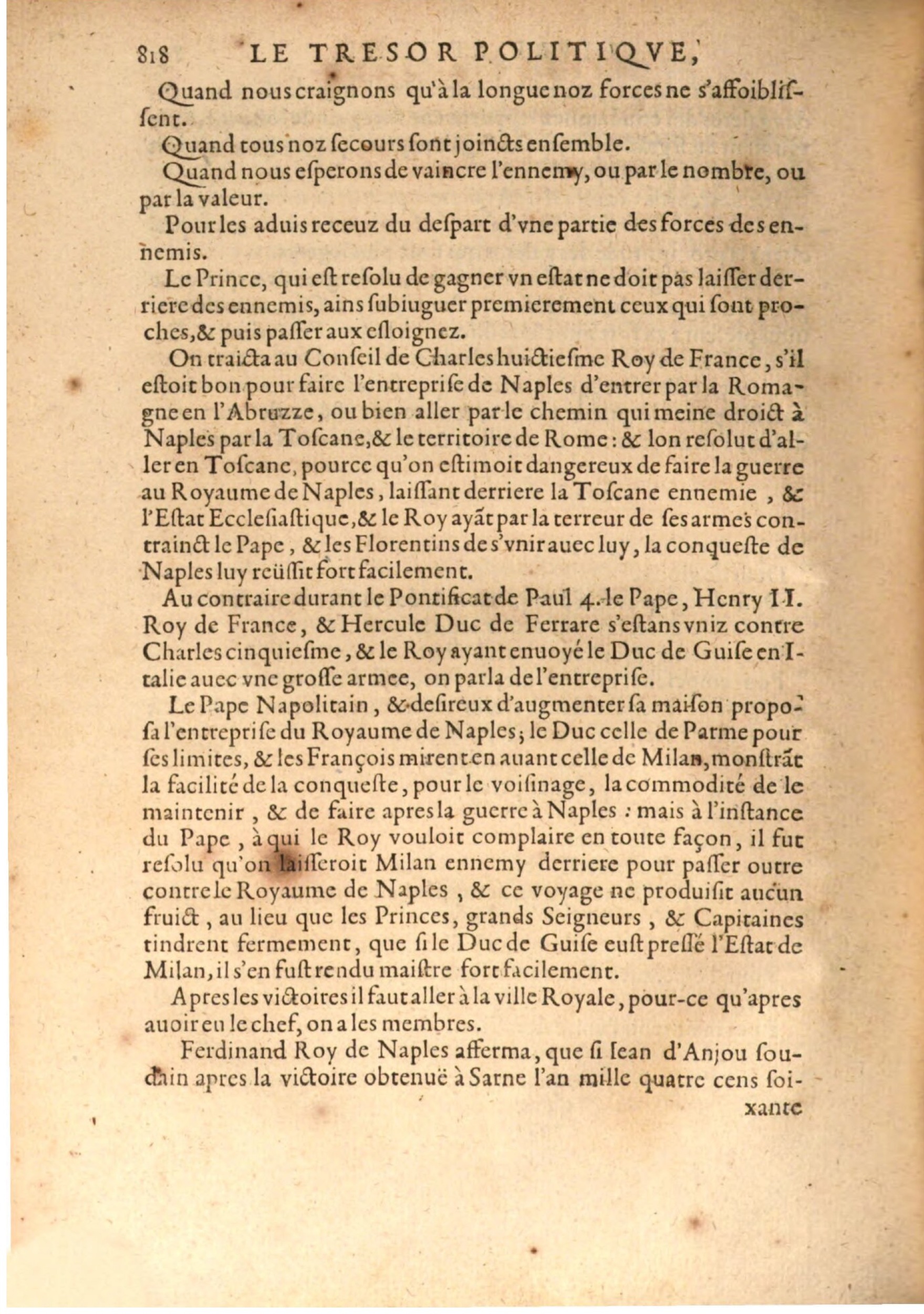 1608 - Nicolas Du Fossé - Trésor politique - BSB Munich