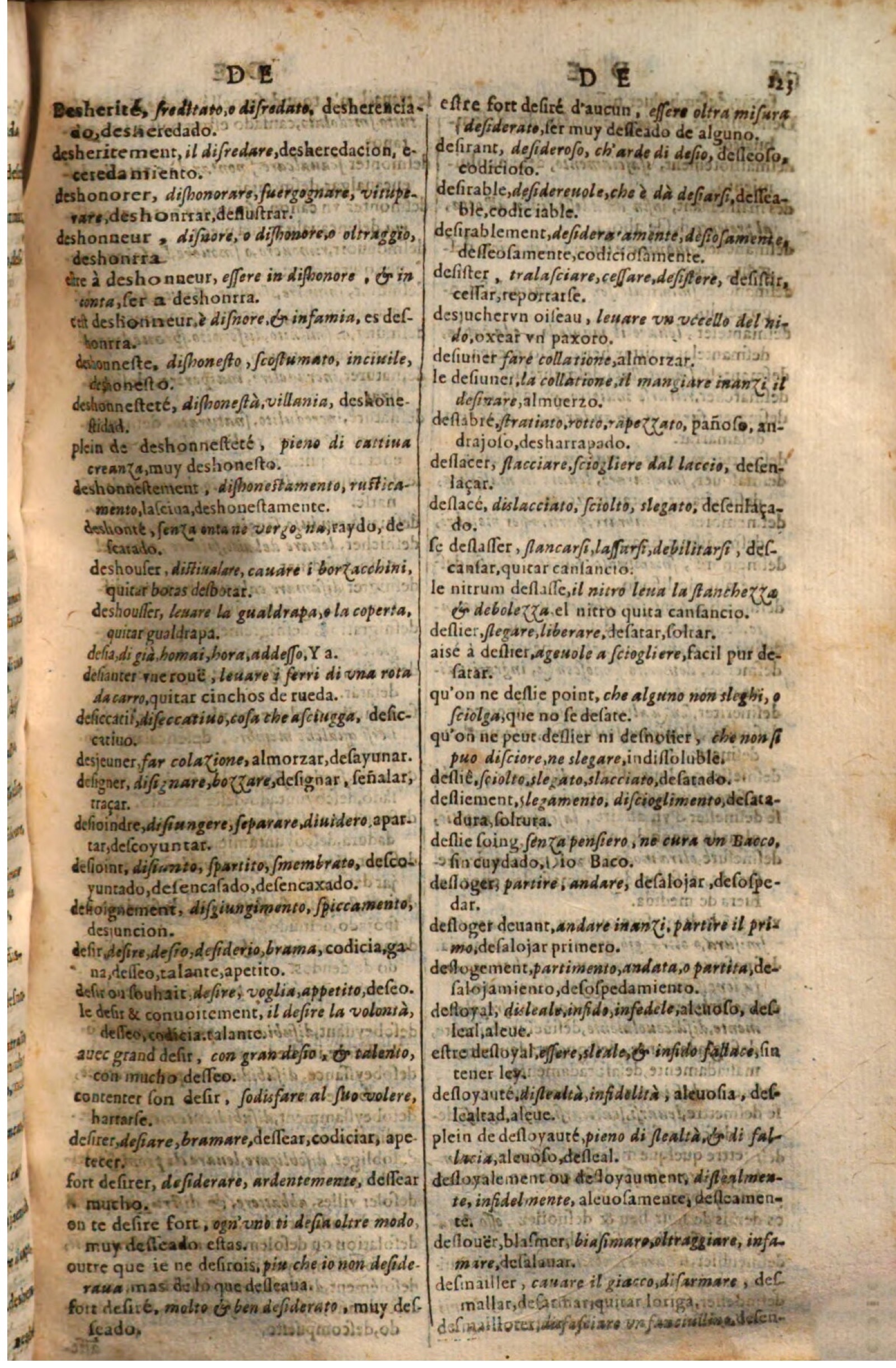 1644 - Jacques Crespin - Trésor des trois langues - Passau