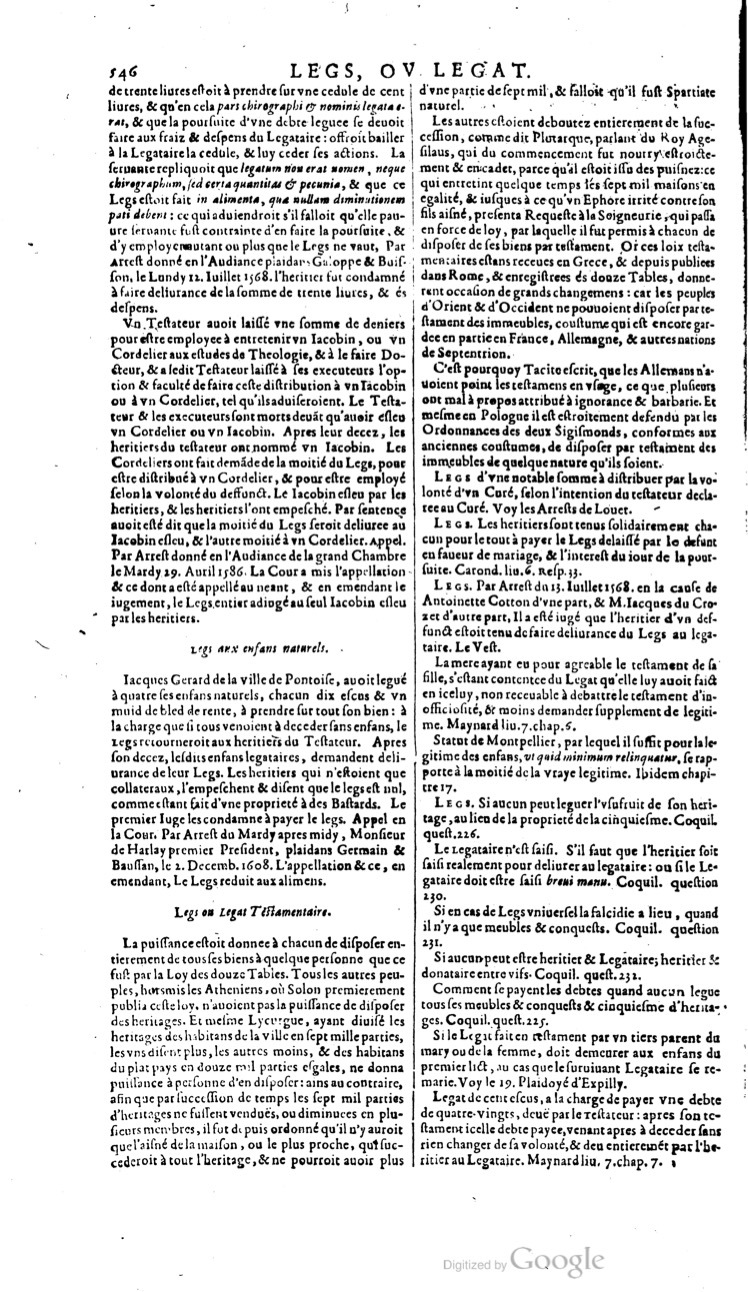 1629 - Veuve Nicolas Buon - Trésor du droit français (21754 T. 2) - BM Lyon