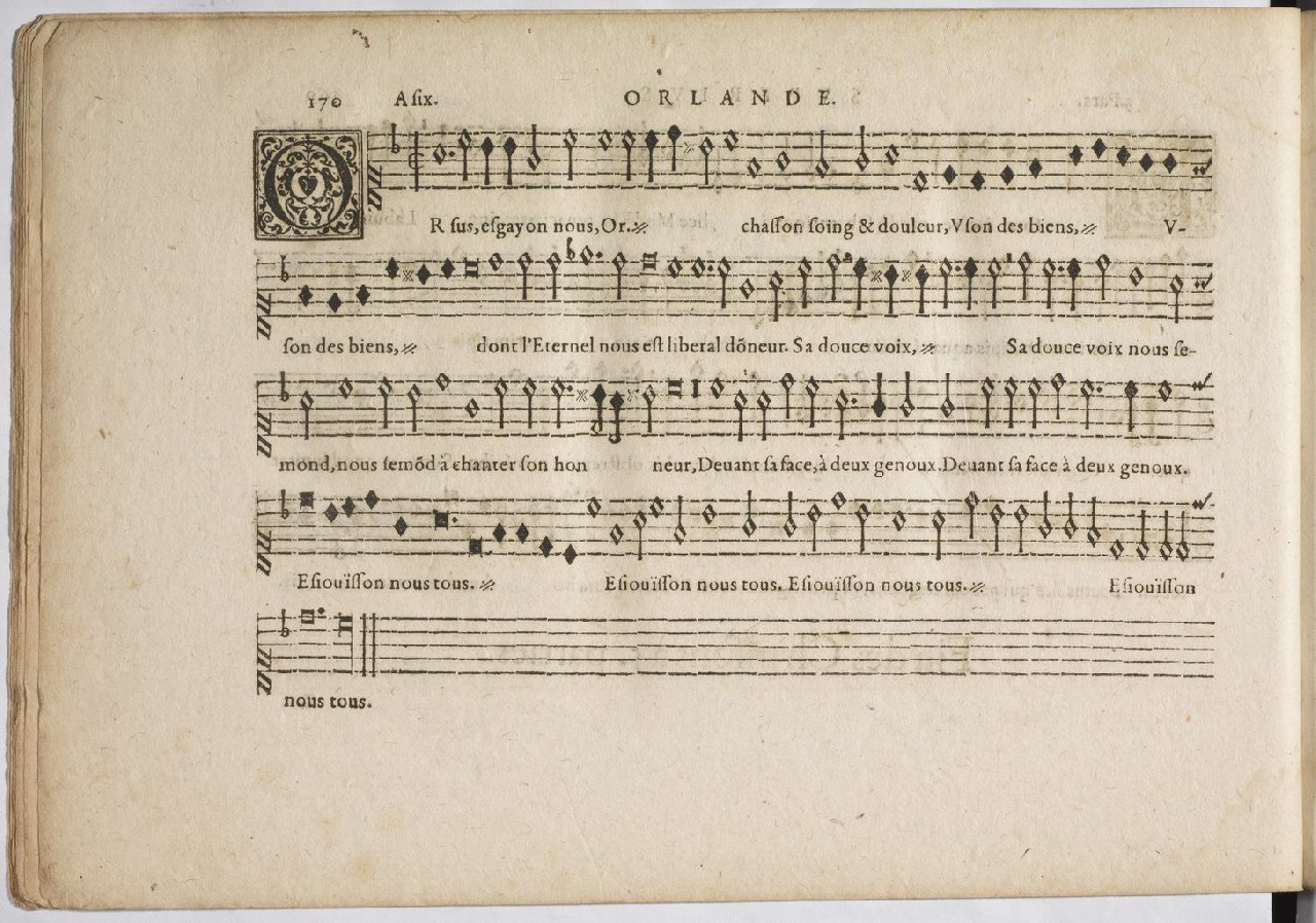 1594 - Paul Marceau - Trésor de musique d&#039;Orlande de Lassus, Superius, Bassus, Tenor, Quinta pars - BnF