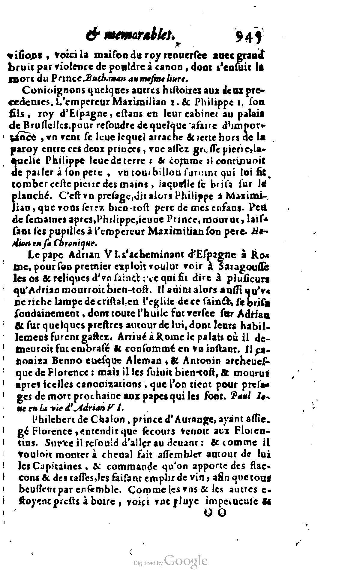 1620 - Samuel Crespin - Trésor d’histoires admirables et mémorables - BCU Lausanne