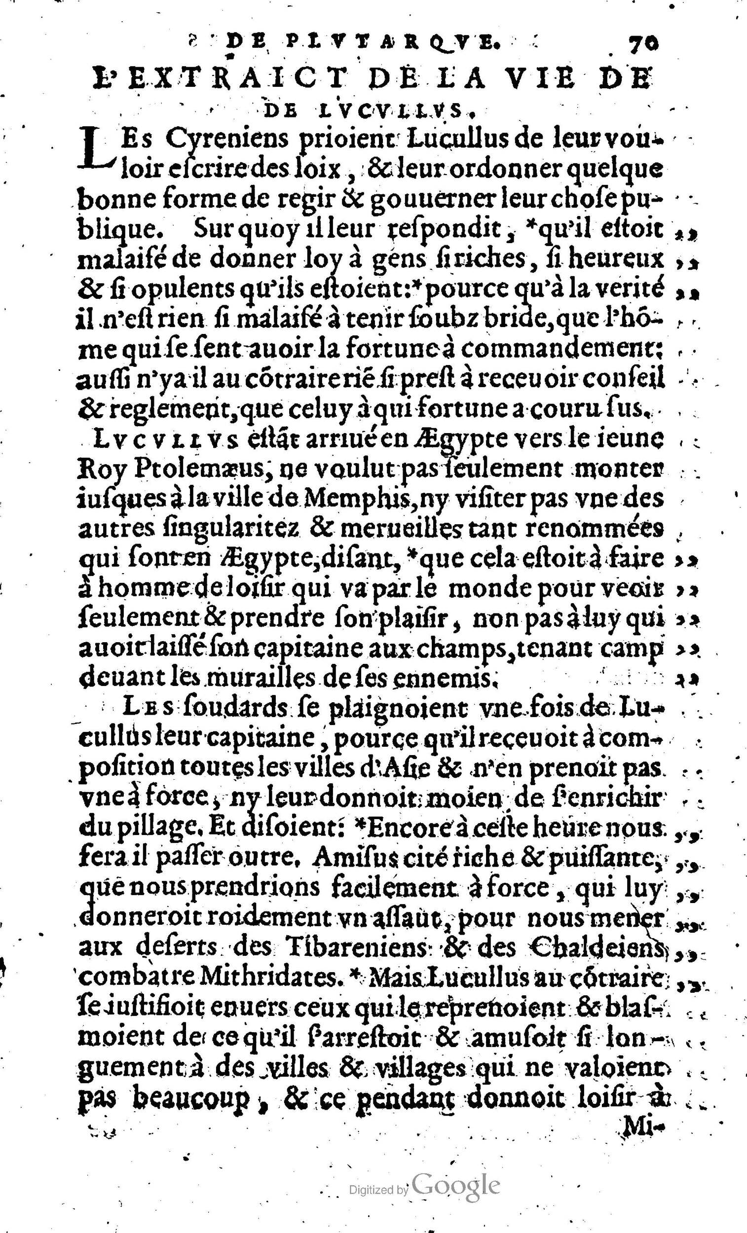 1568 - Willem Silvius - Trésor des vies de Plutarque - Anvers Plantin-Moretus