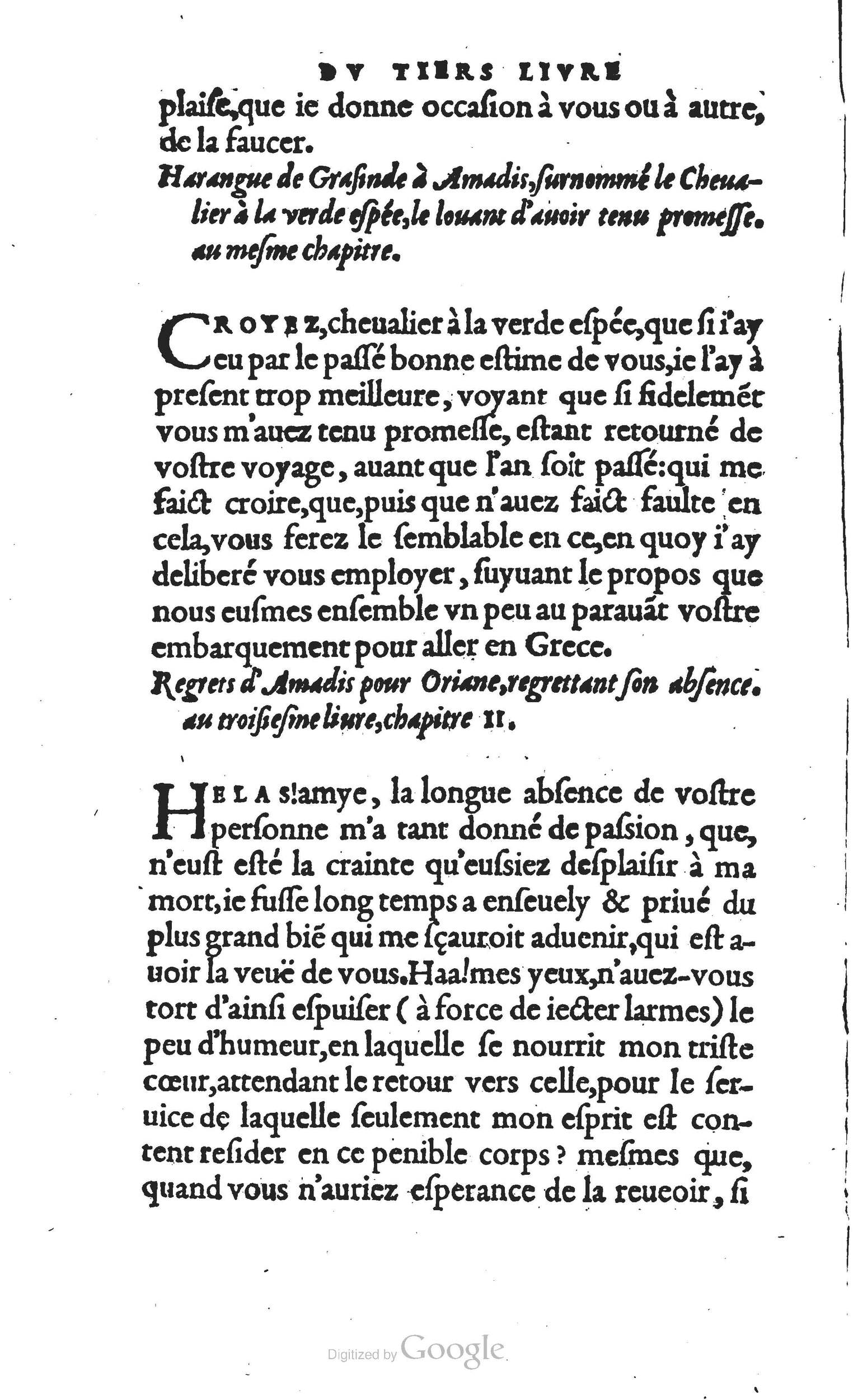 1560 - Vincent Sertenas et Gilles Robinot - Trésor des Amadis - British Library