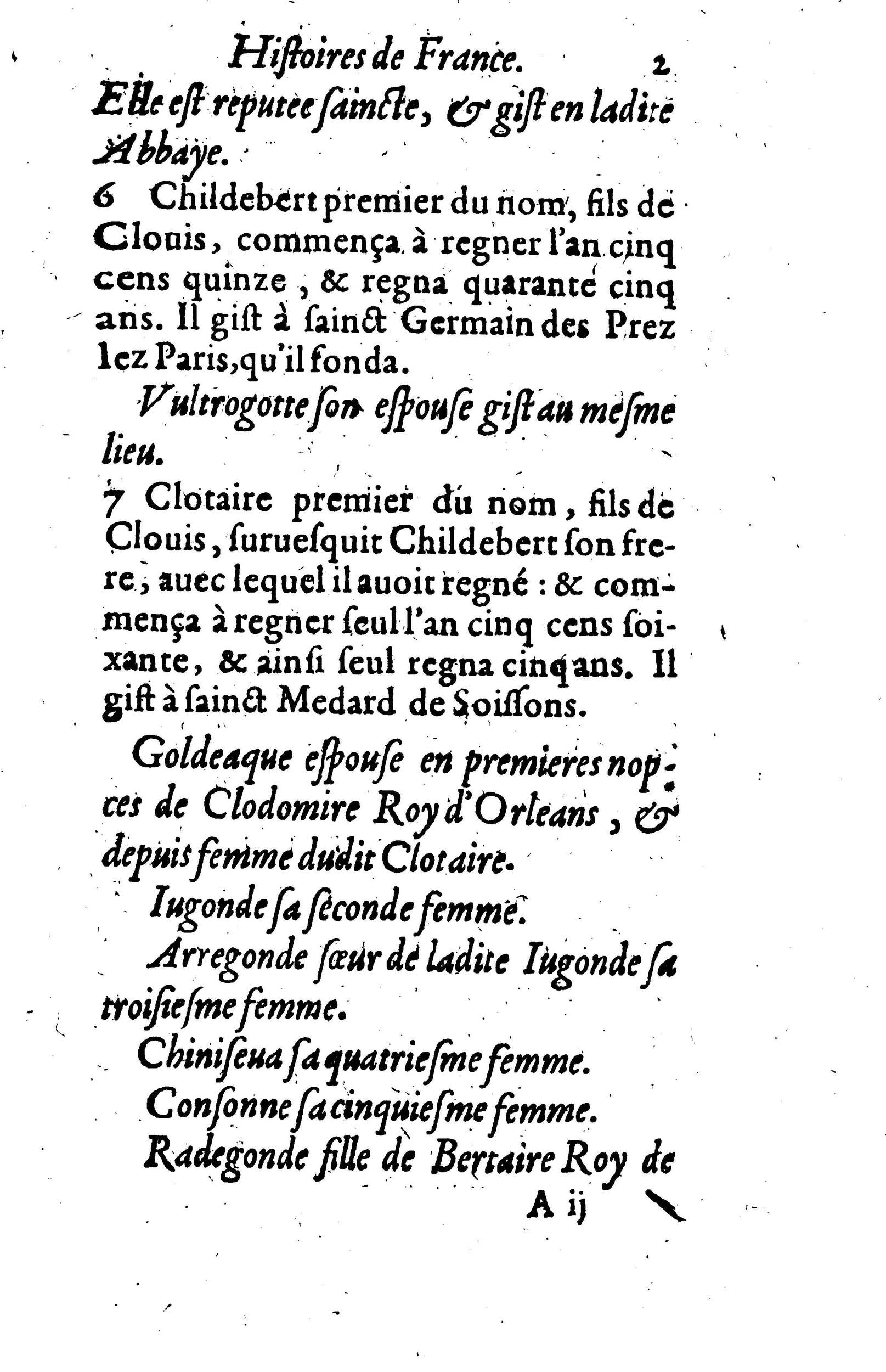 1617 - Jean Corrozet - Trésor des histoires de France - BM Lyon