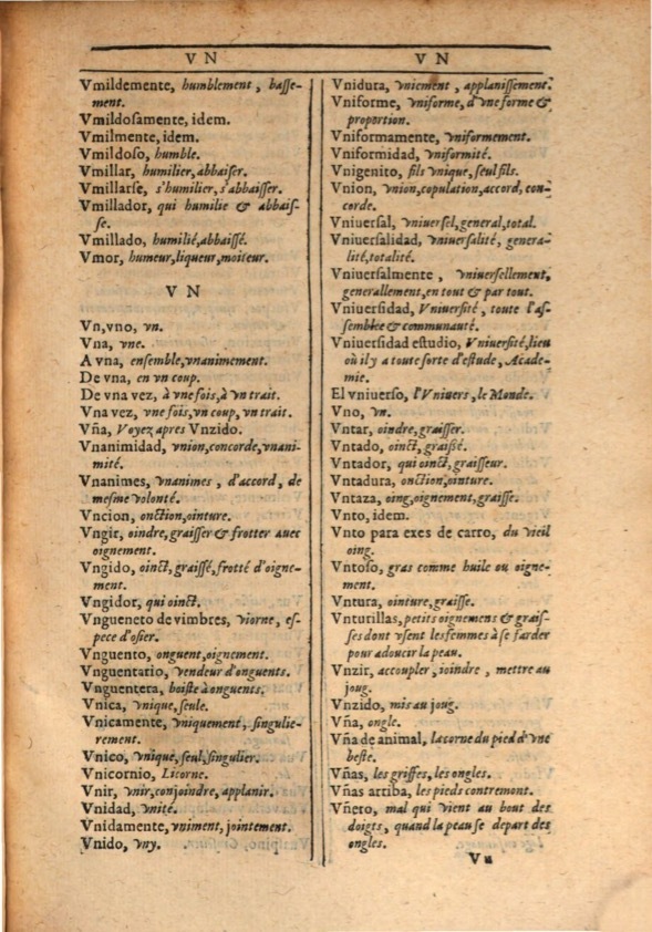 1607 - Marc Orry - Trésor des deux langues espagnole et française (Première et Seconde parties) - ÖNB Wien